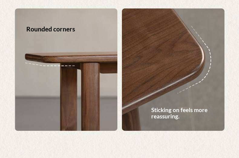 Black Walnut, White Ash Solid Wood Leisure Long Bench