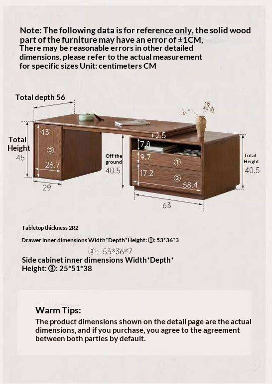 Oak Solid Wood Extendable Coffee Table with Storage