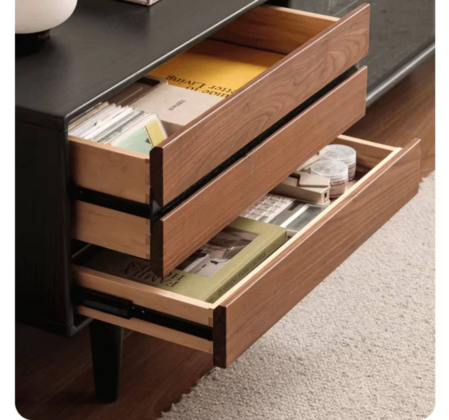 Oak Solid Wood Ancient Style Wood TV Stand