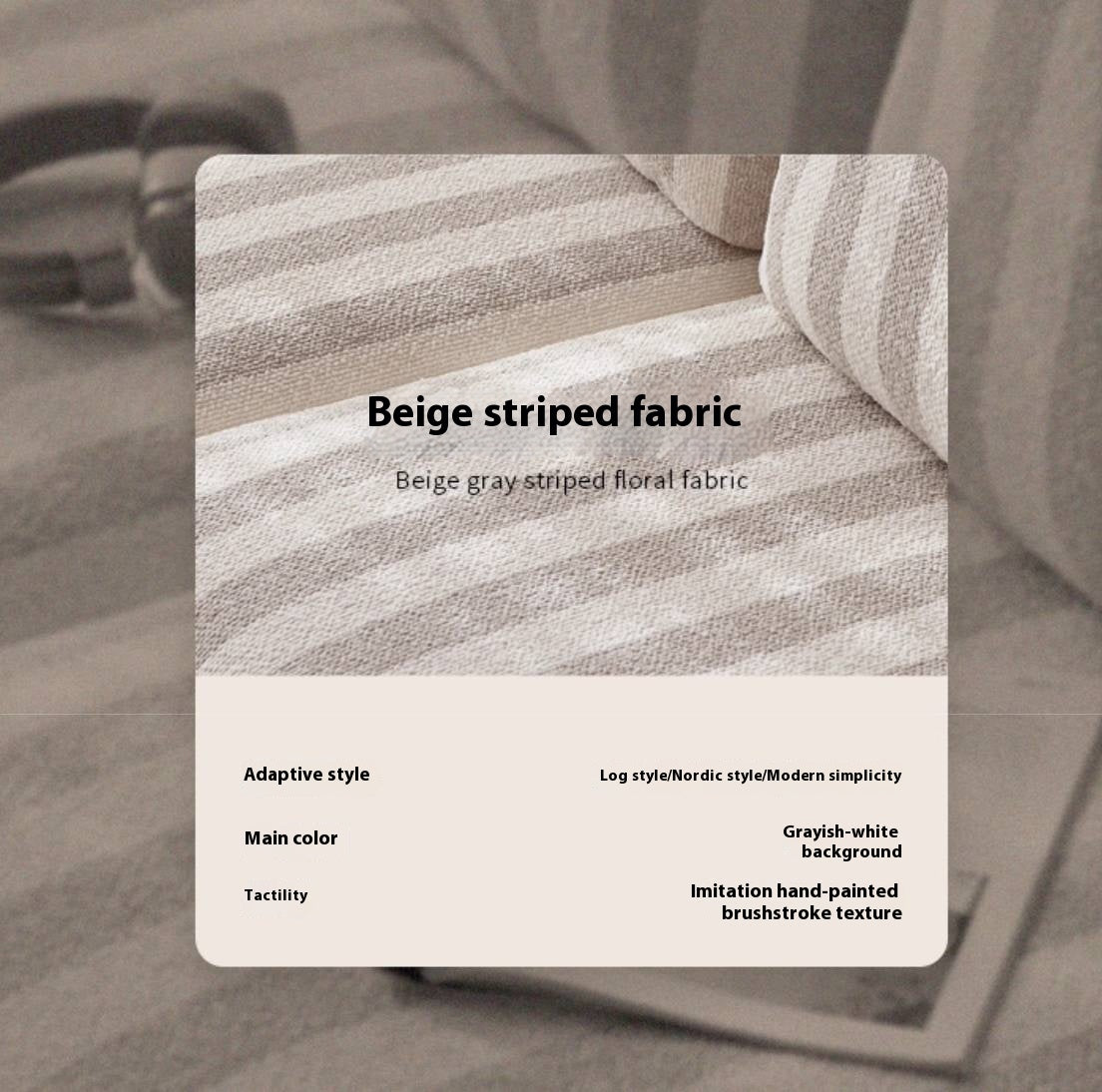 Natural, healthy Cotton Linen Fabric Sofa