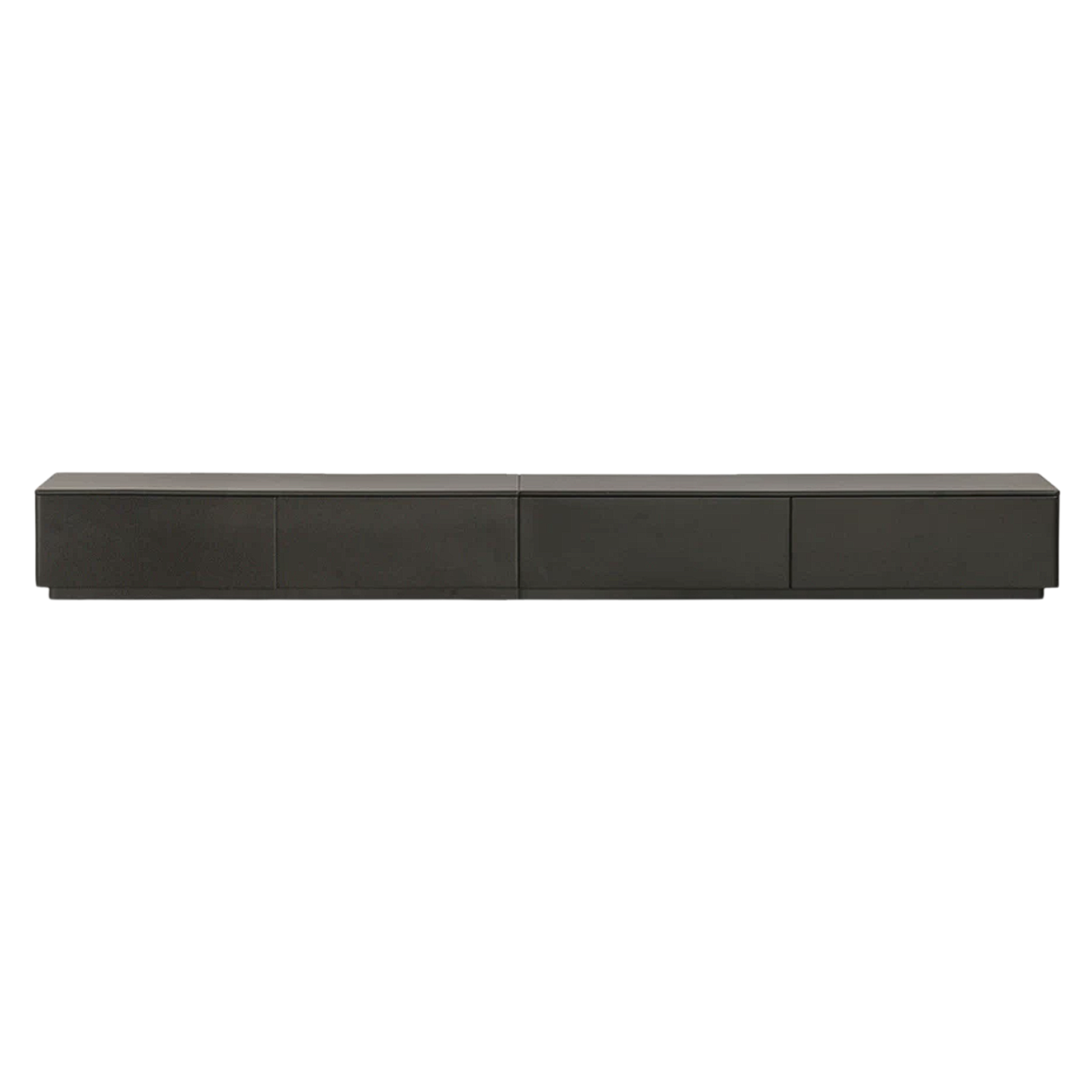 Solid Rubberwood Floor Storage TV Cabinet