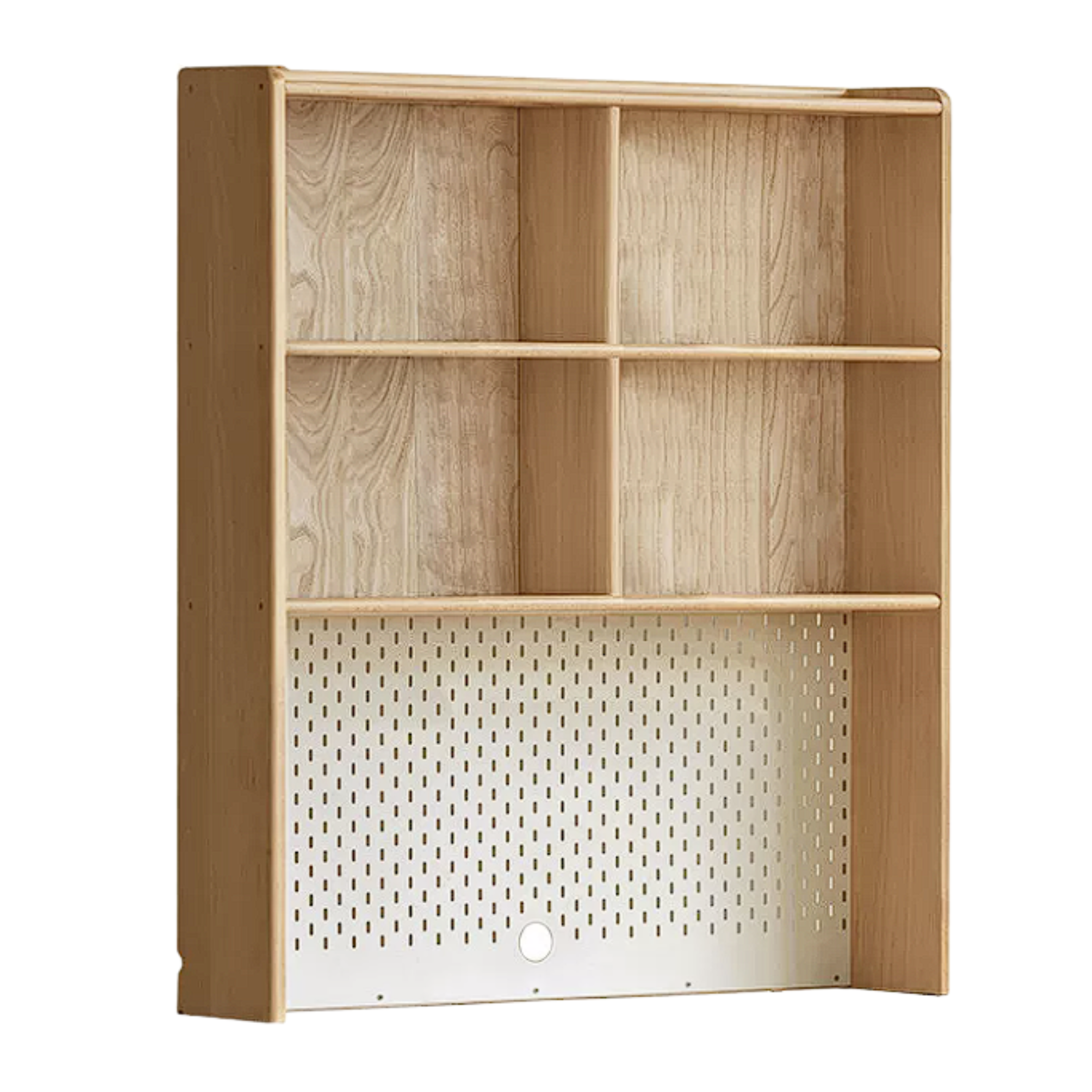 Beech, Oak, Rubberwood Solid Wood Study Desk with Shelf