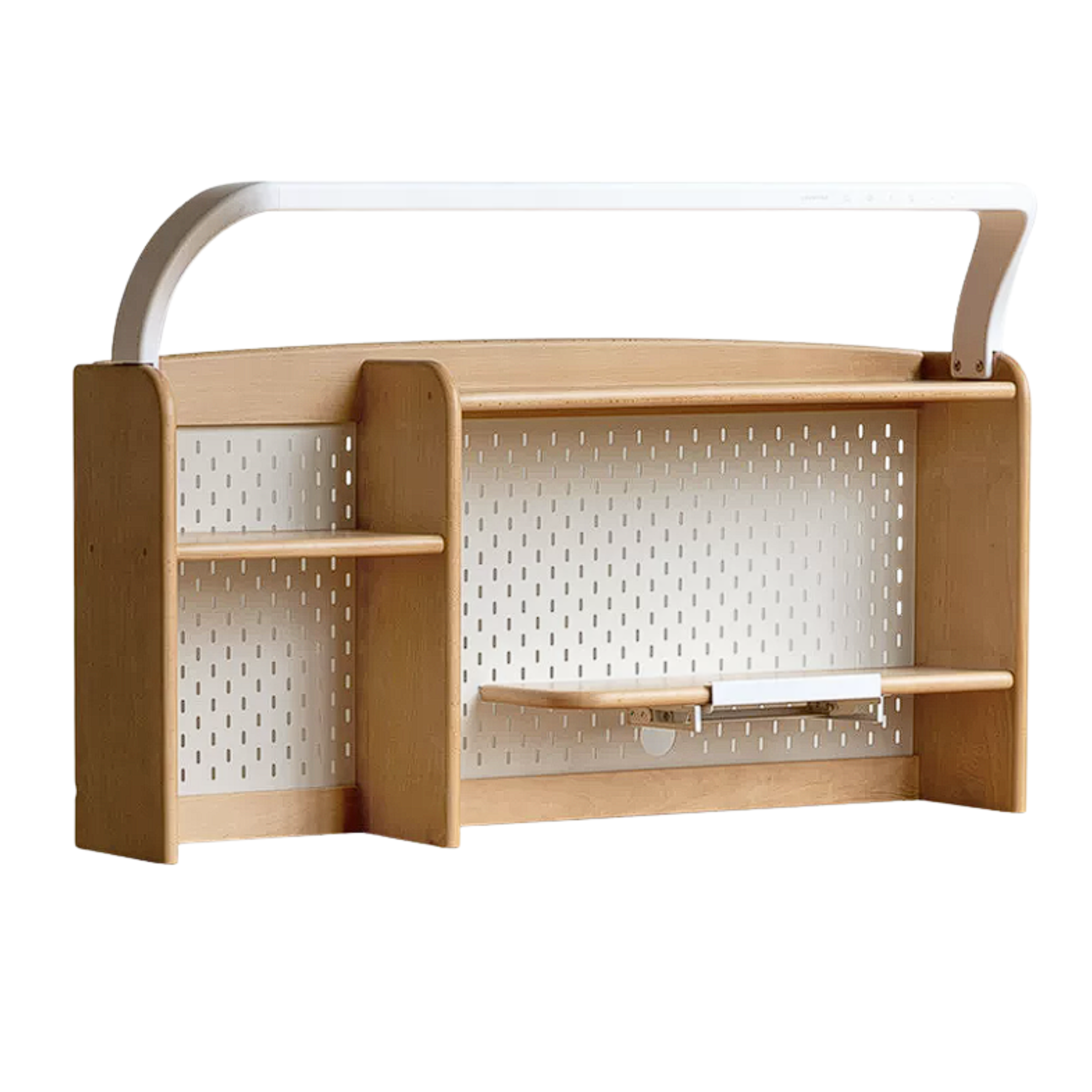 Beech, Oak, Rubberwood Solid Wood Study Desk with Shelf