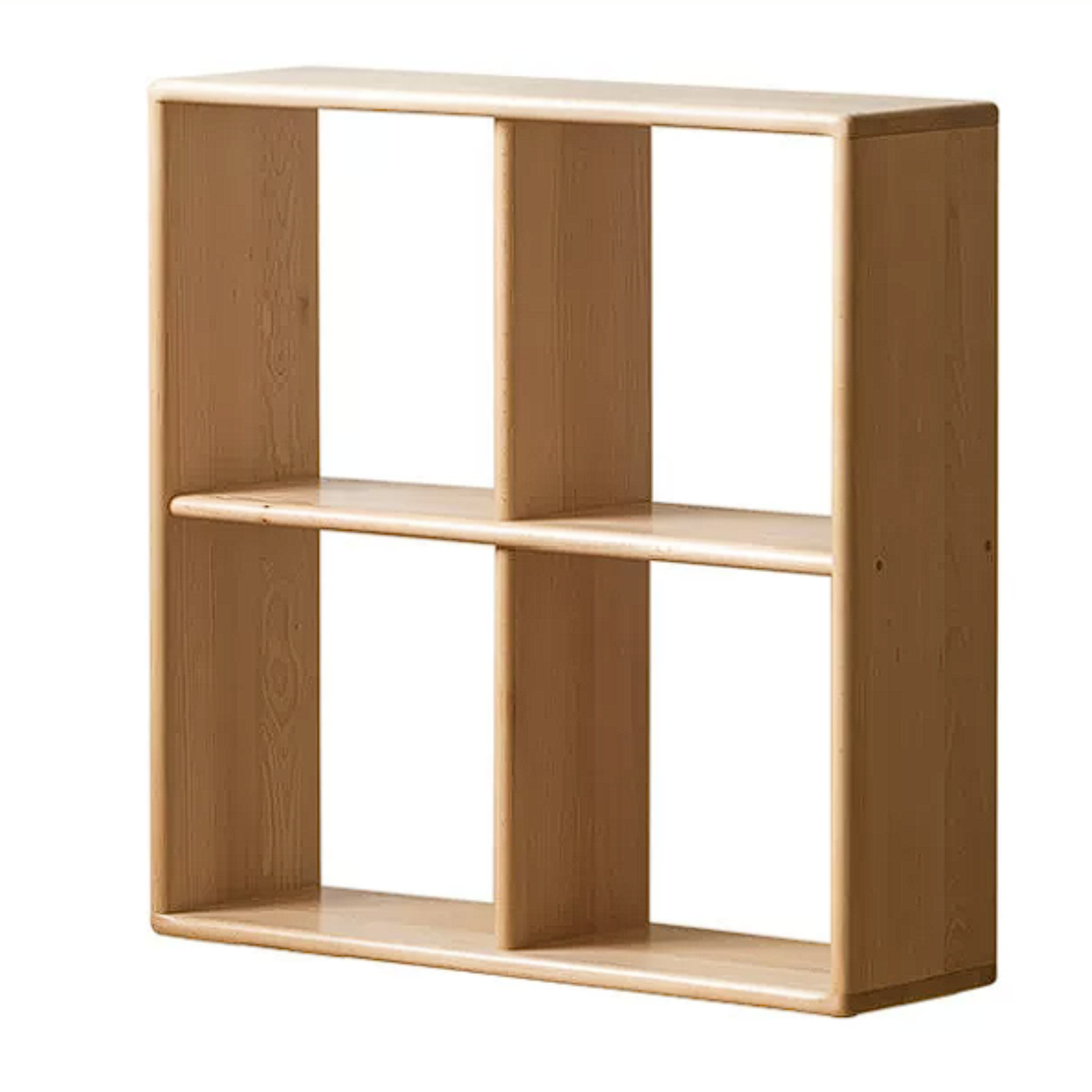 Beech, Rubberwood Solid Wood Multi-layer Kids Combination Bookcase