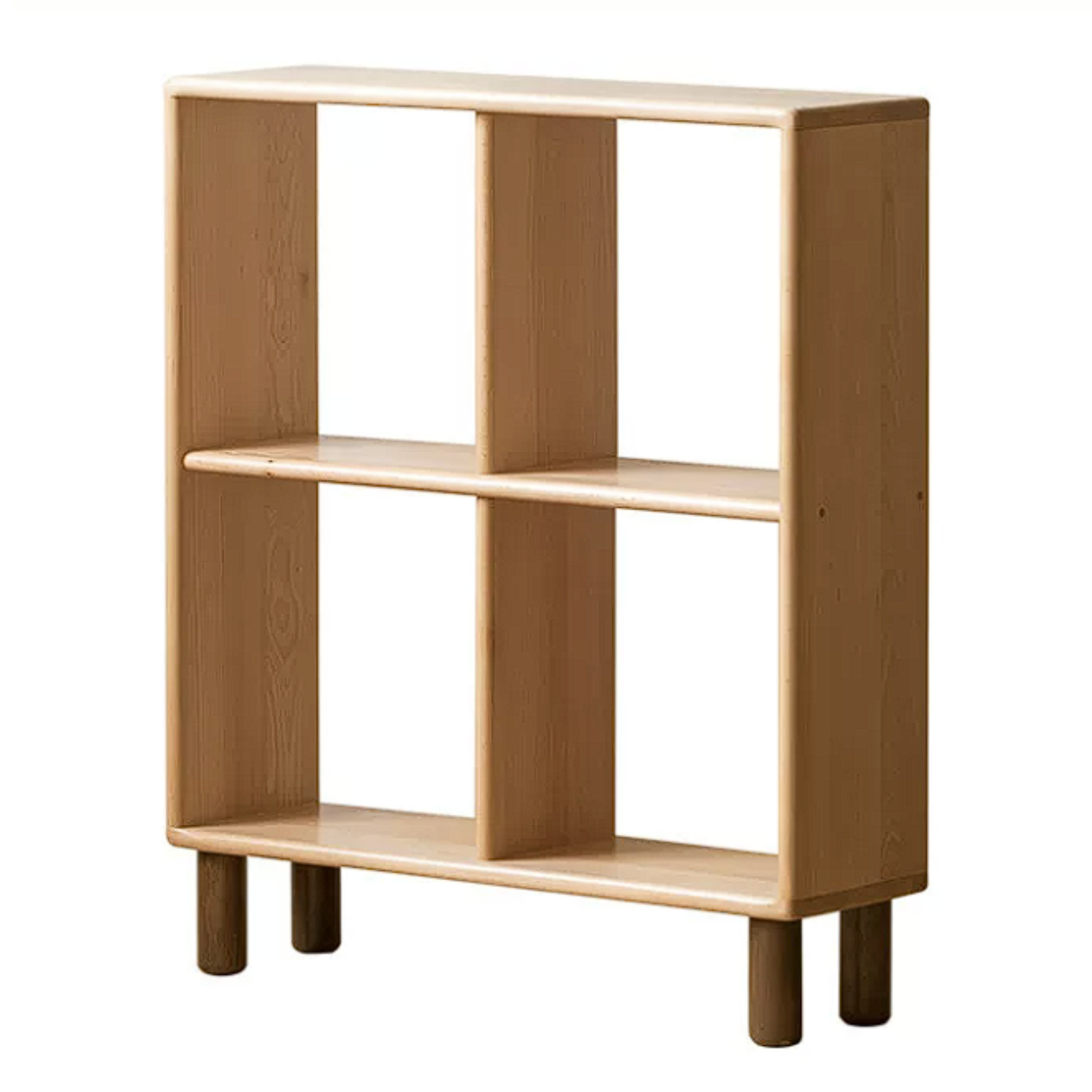 Beech, Rubberwood Solid Wood Multi-layer Kids Combination Bookcase