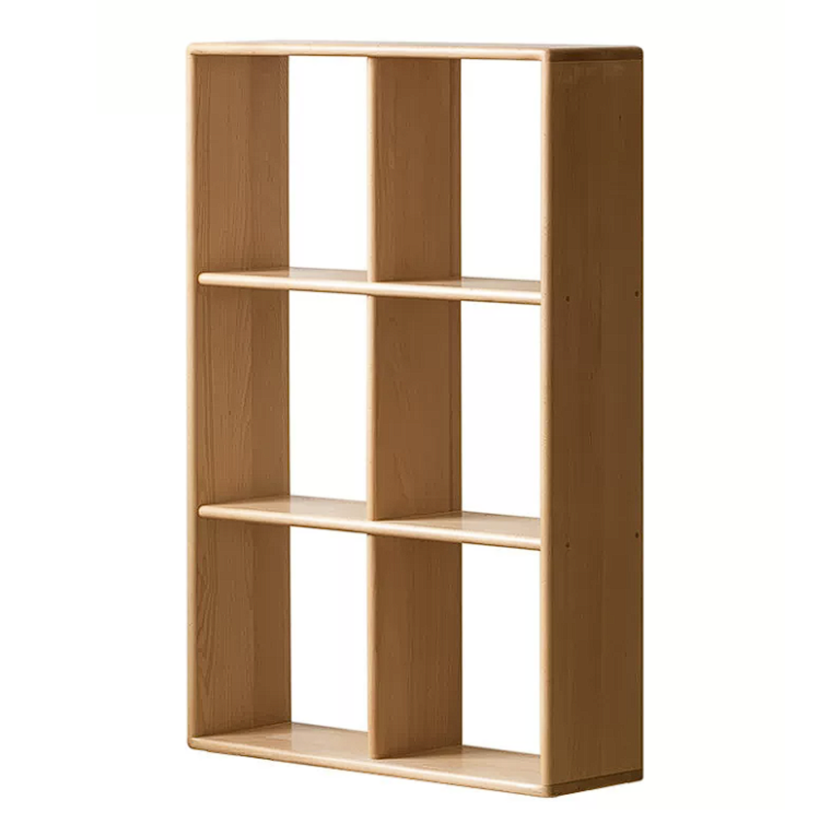 Beech, Rubberwood Solid Wood Multi-layer Kids Combination Bookcase