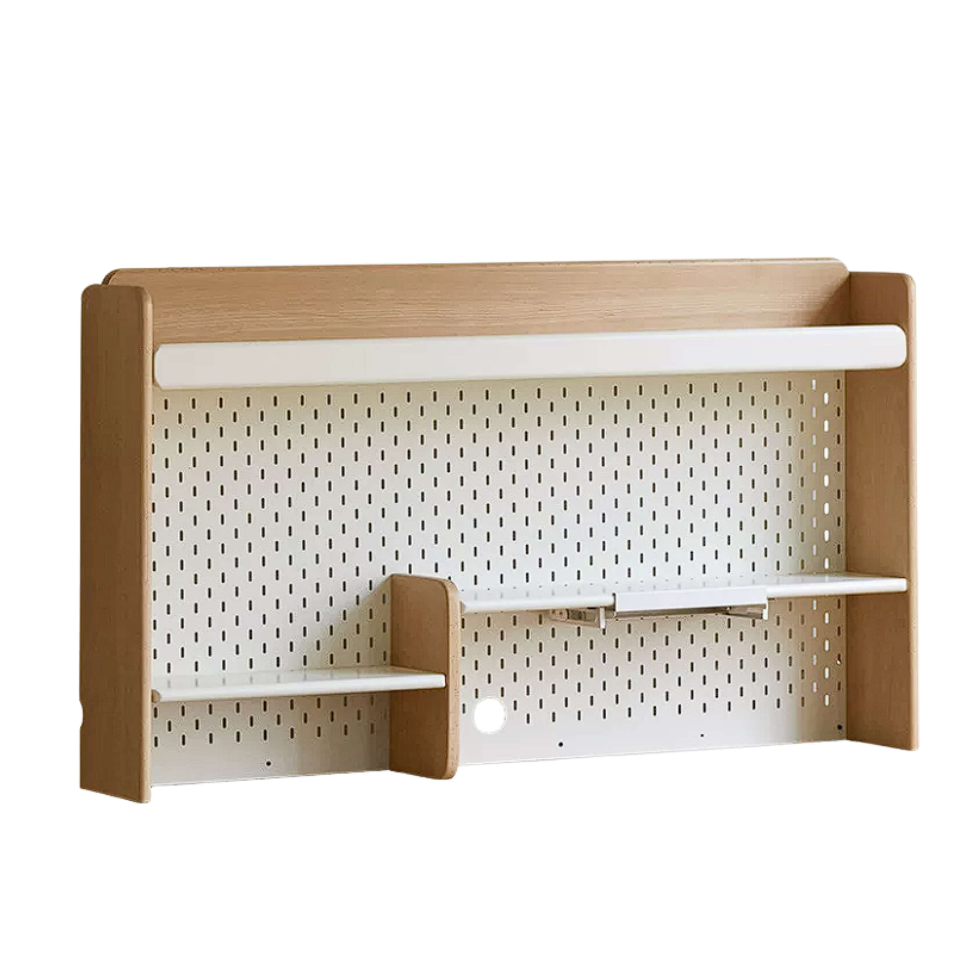 Beech, Oak, Rubberwood Solid Wood Study Desk with Shelf