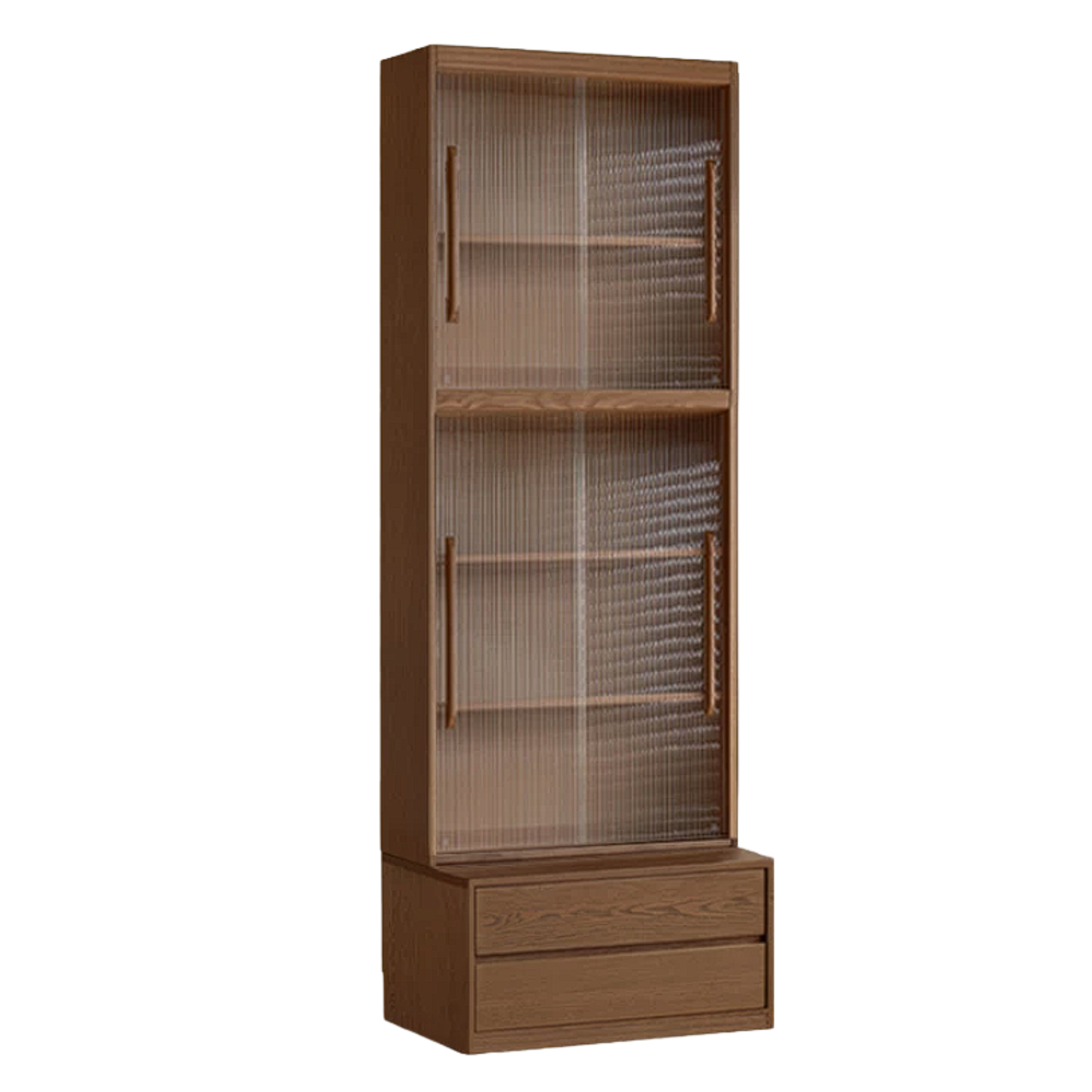 Sandalwood, Oak, Ash Solid Wood Combination Bookcase