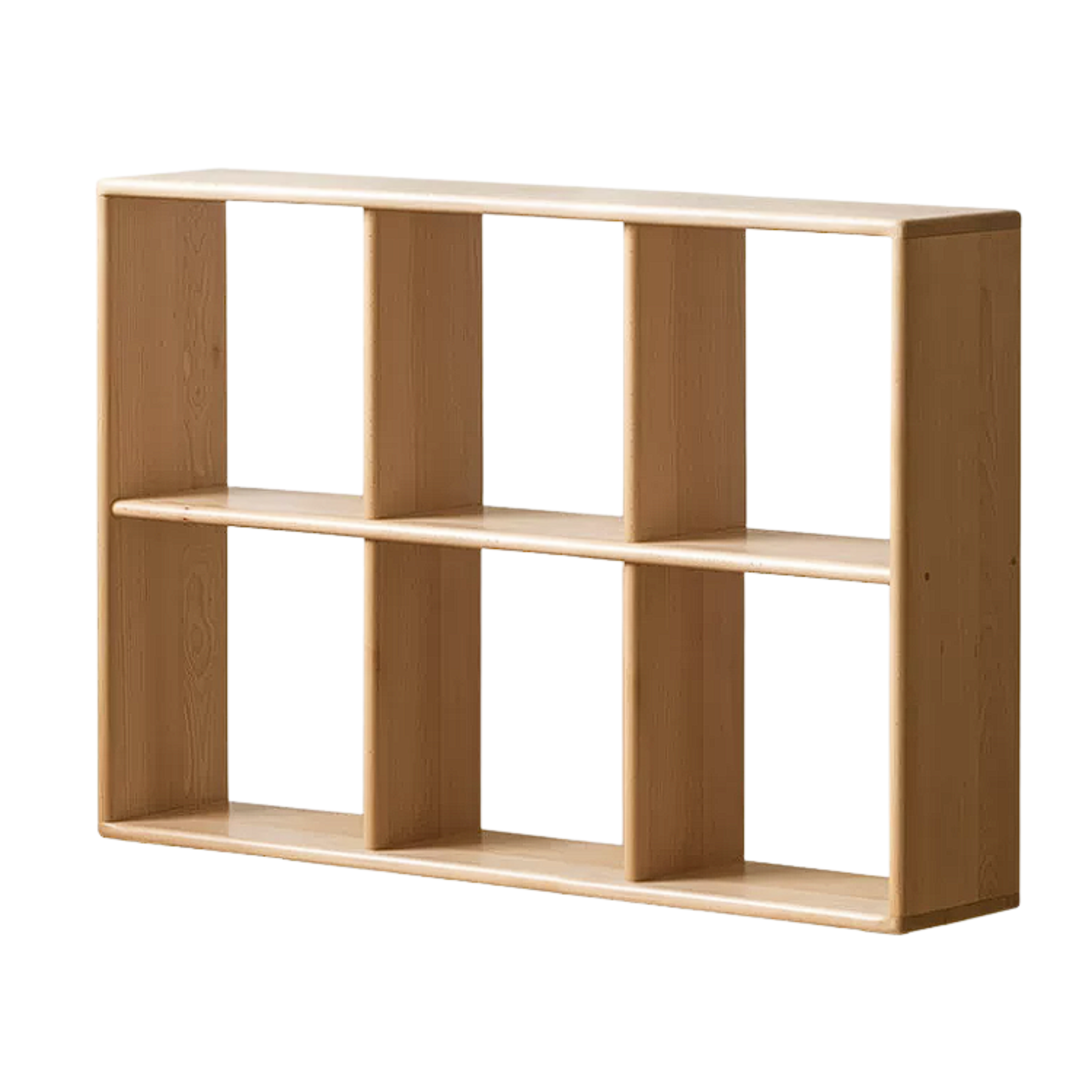 Beech, Rubberwood Solid Wood Multi-layer Kids Combination Bookcase