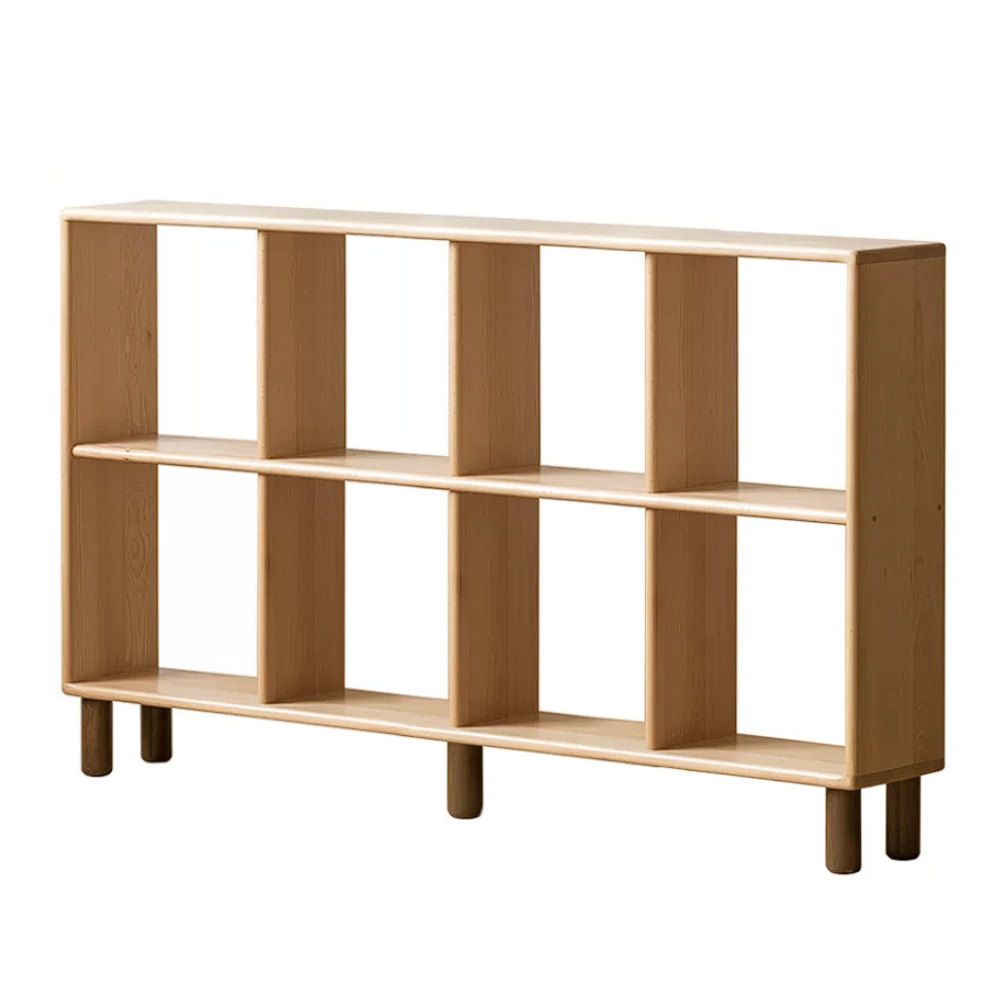 Beech, Rubberwood Solid Wood Multi-layer Kids Combination Bookcase