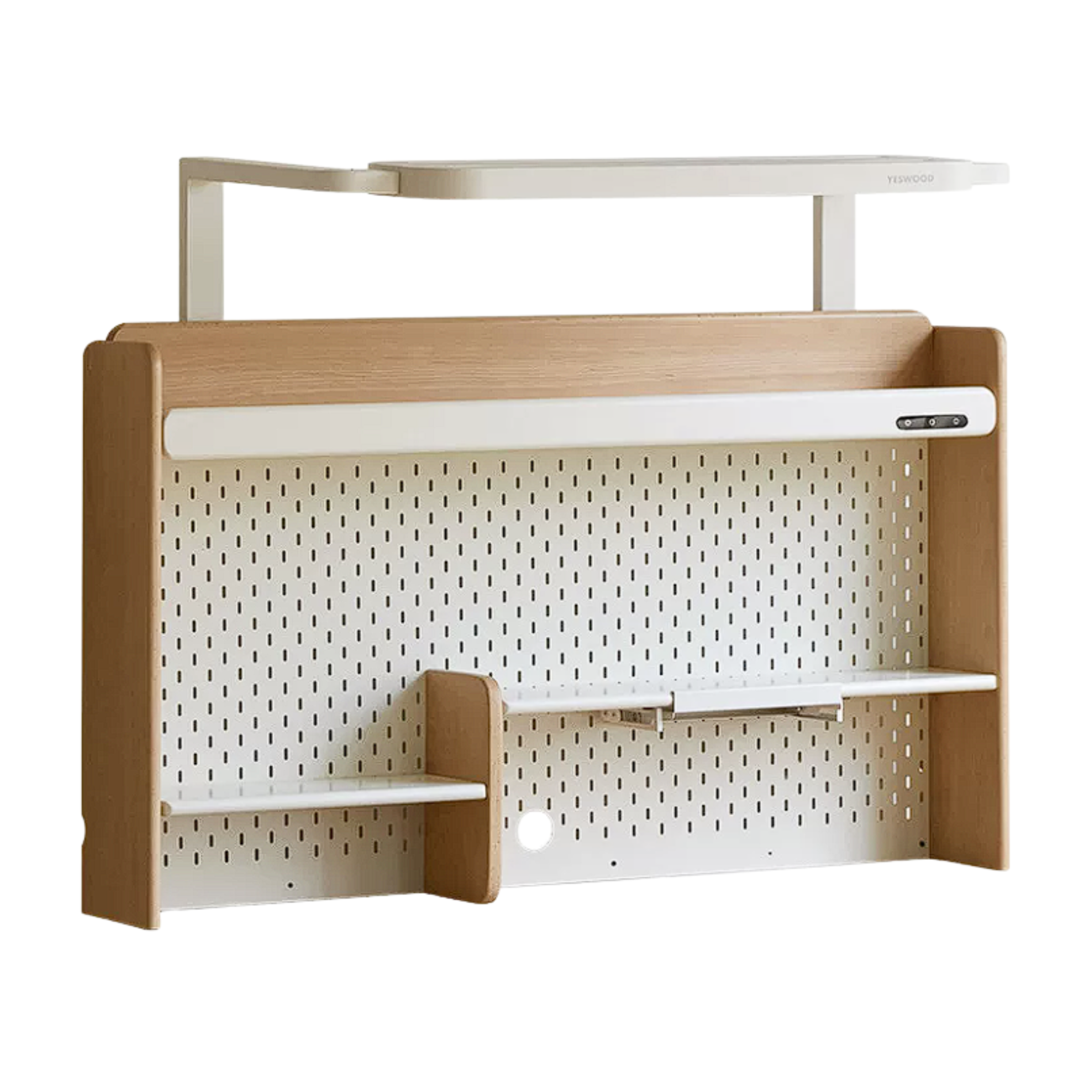 Beech, Oak, Rubberwood Solid Wood Study Desk with Shelf