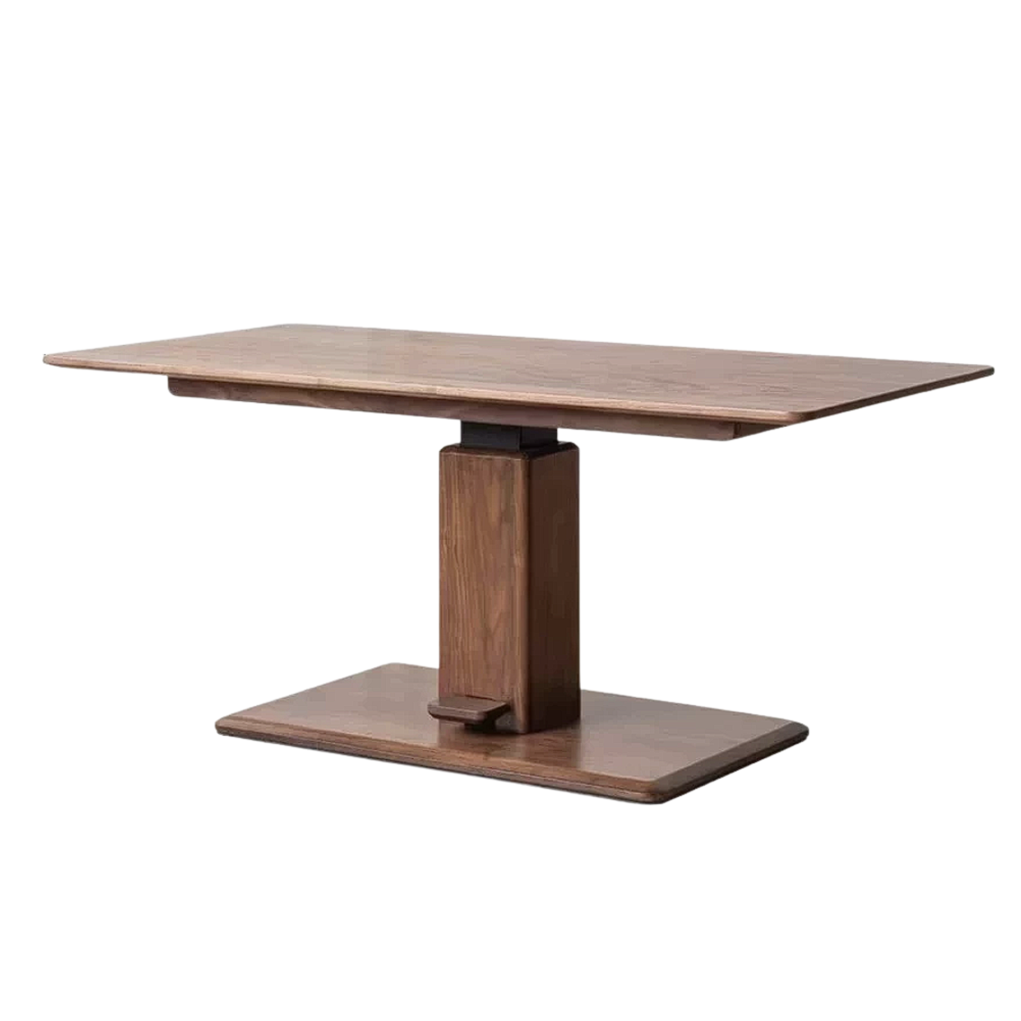 Black Walnut, Oak, Ash, Cherry Wood, Golden Sandalwood Solid Wood Adjustable Height Coffee Table