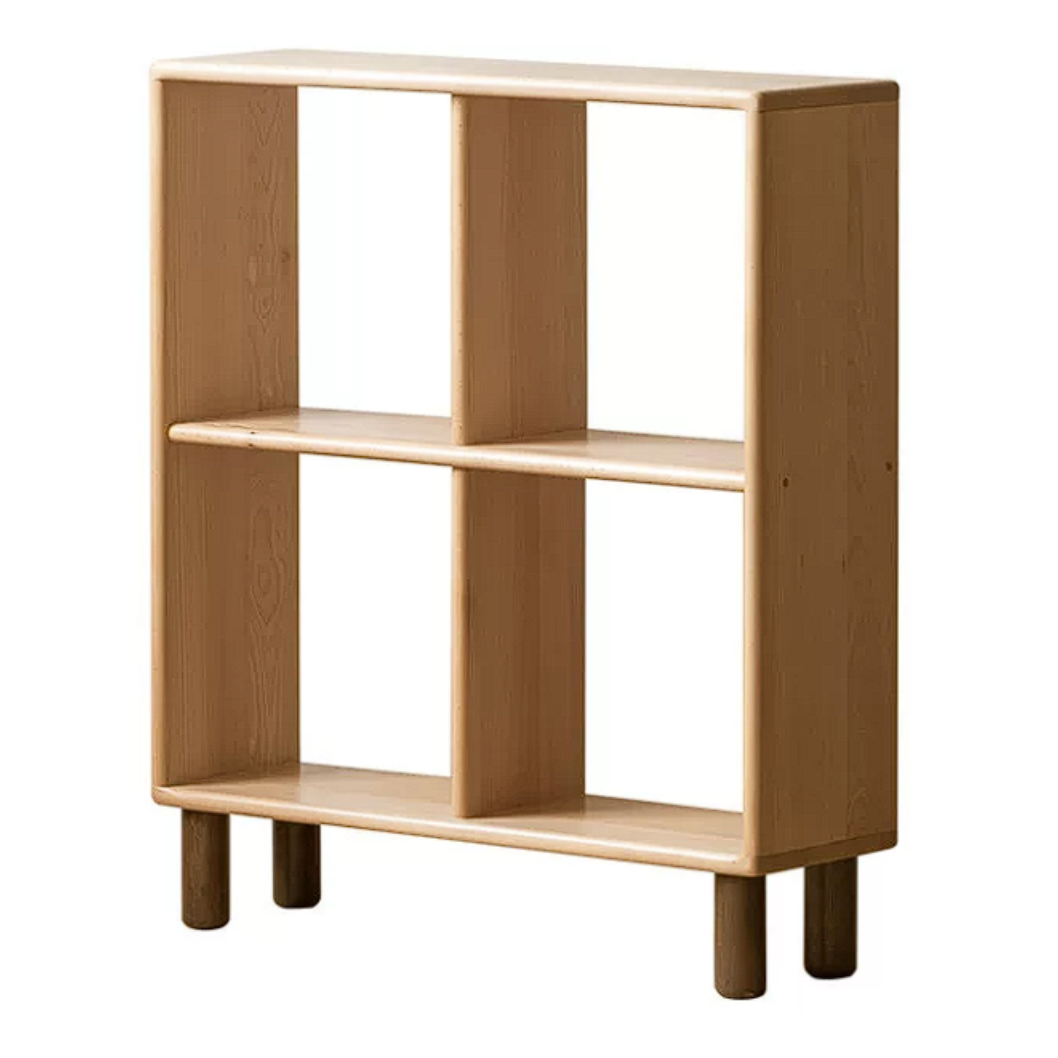 Beech, Rubberwood Solid Wood Multi-layer Kids Combination Bookcase