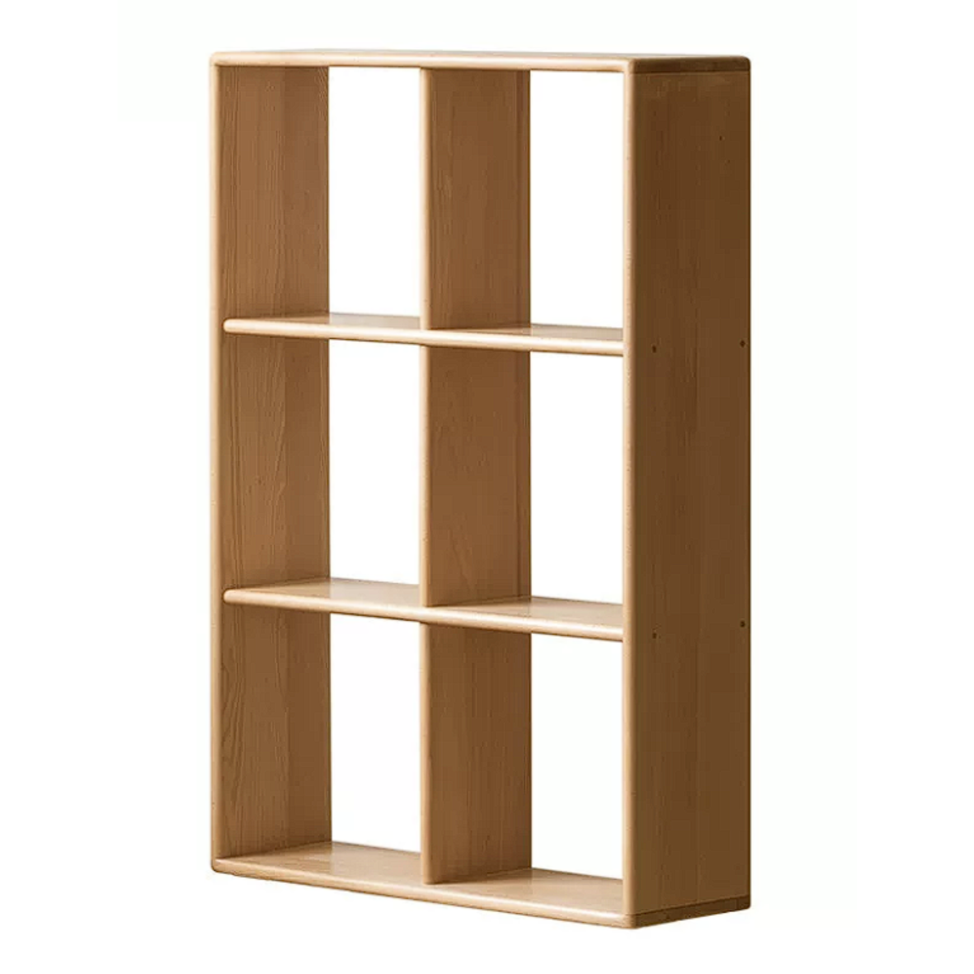 Beech, Rubberwood Solid Wood Multi-layer Kids Combination Bookcase