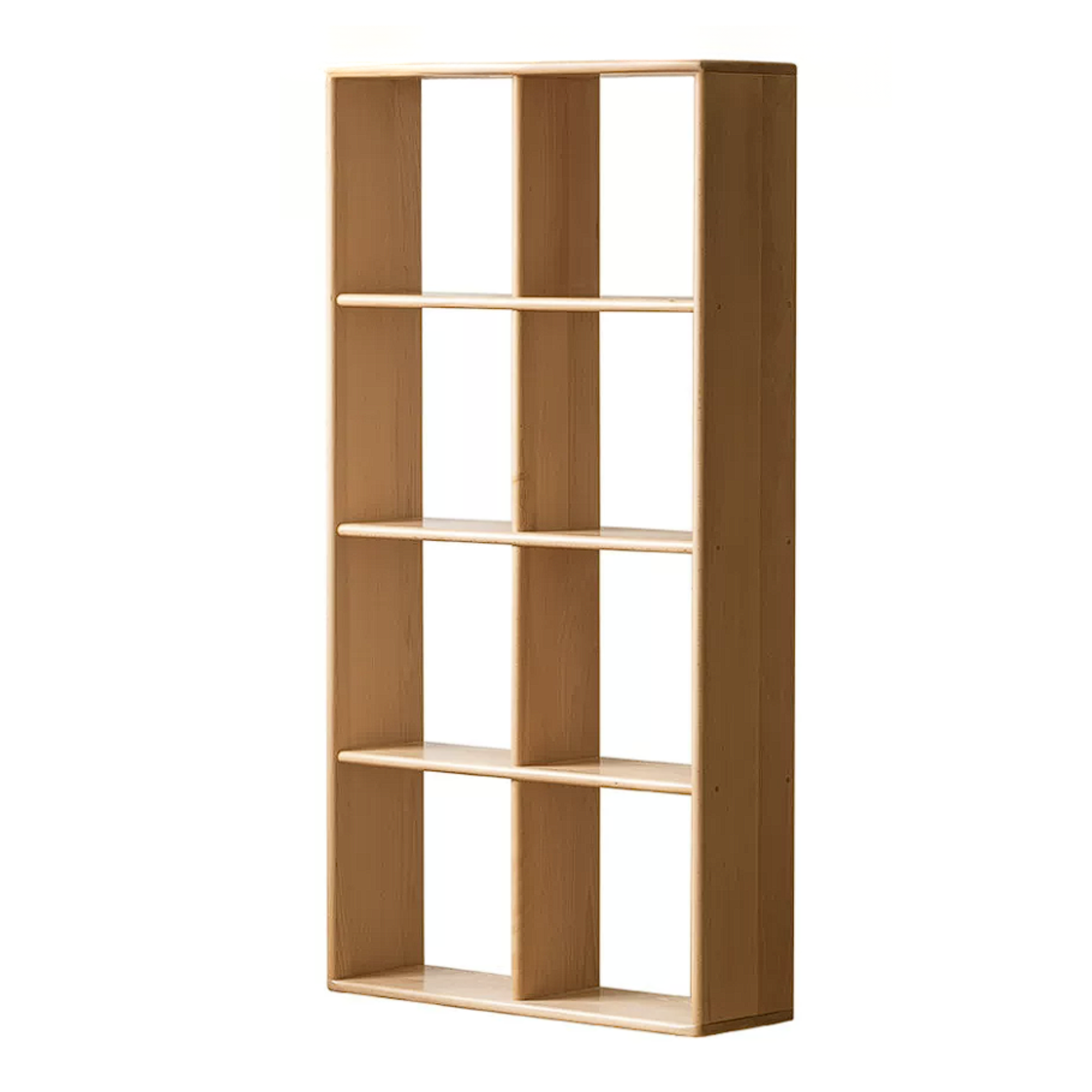 Beech, Rubberwood Solid Wood Multi-layer Kids Combination Bookcase