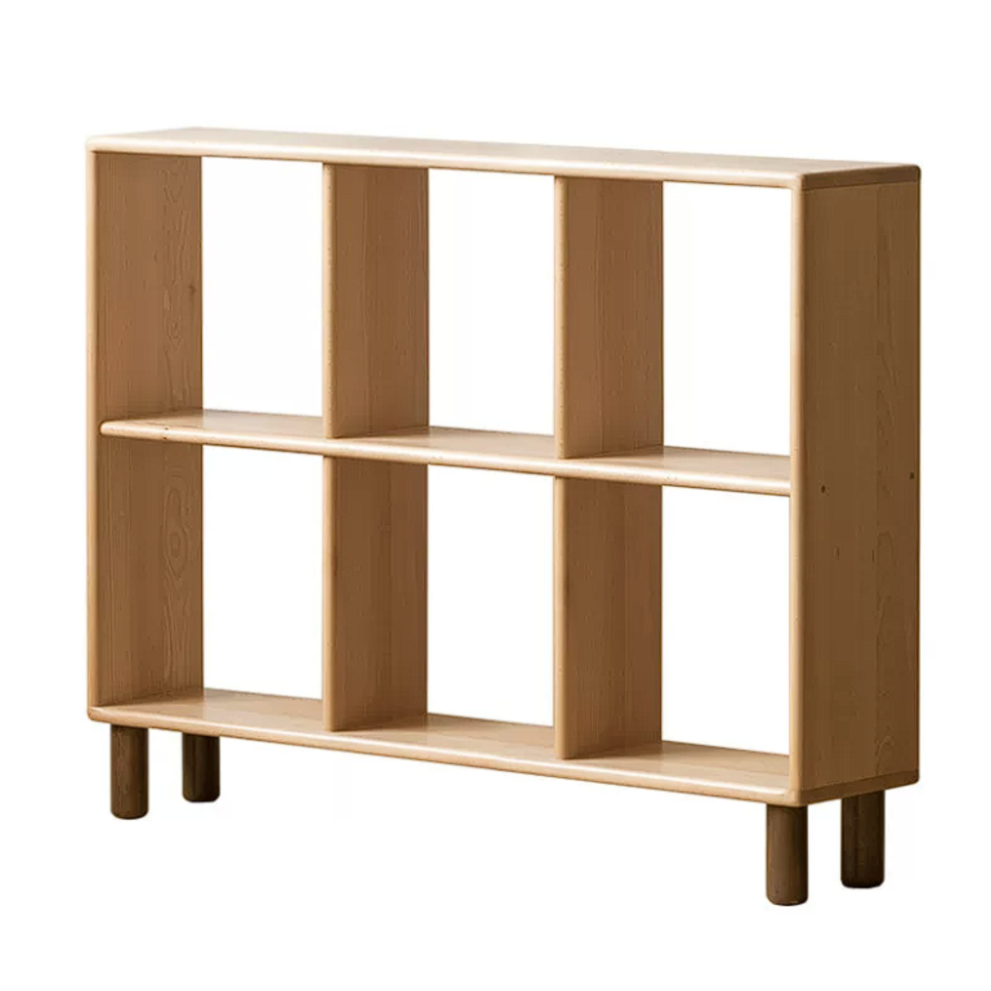 Beech, Rubberwood Solid Wood Multi-layer Kids Combination Bookcase