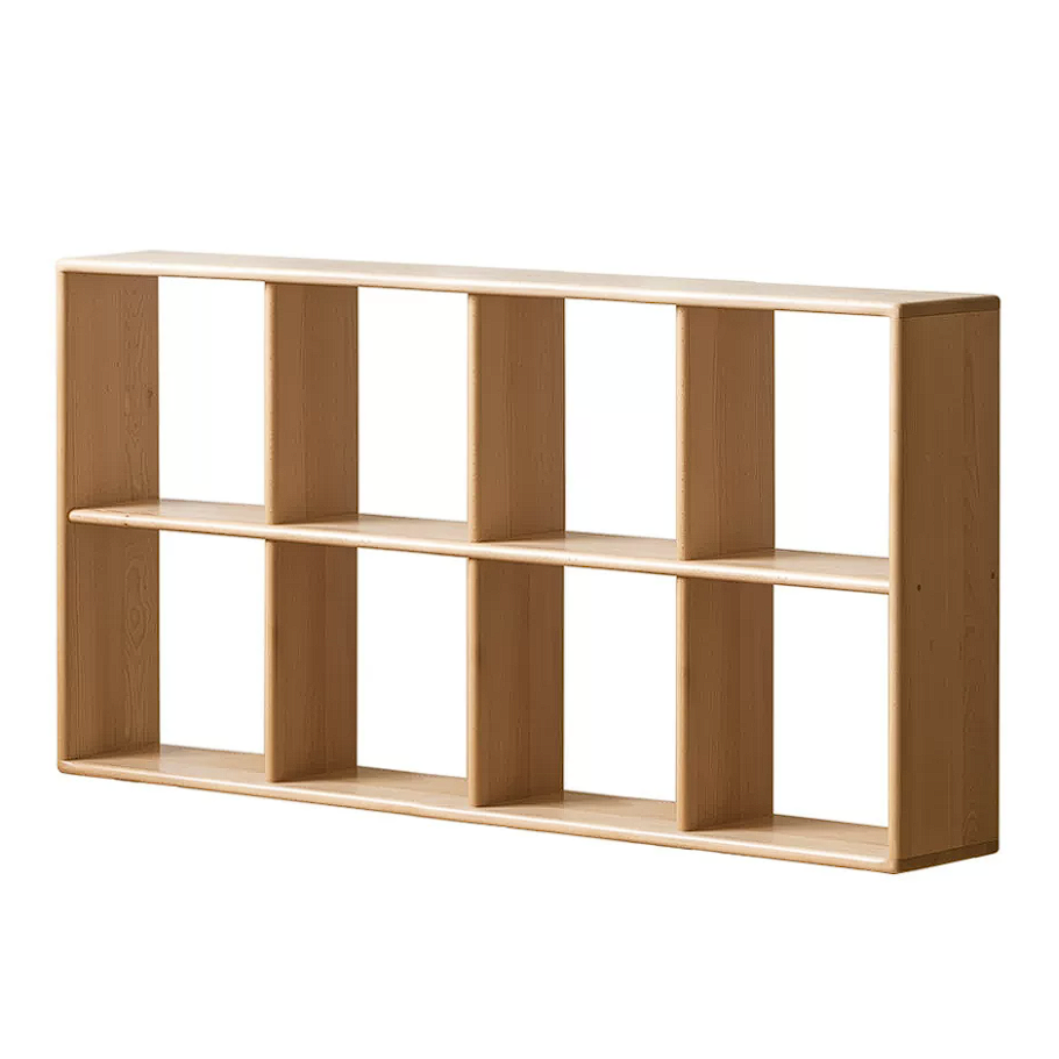 Beech, Rubberwood Solid Wood Multi-layer Kids Combination Bookcase