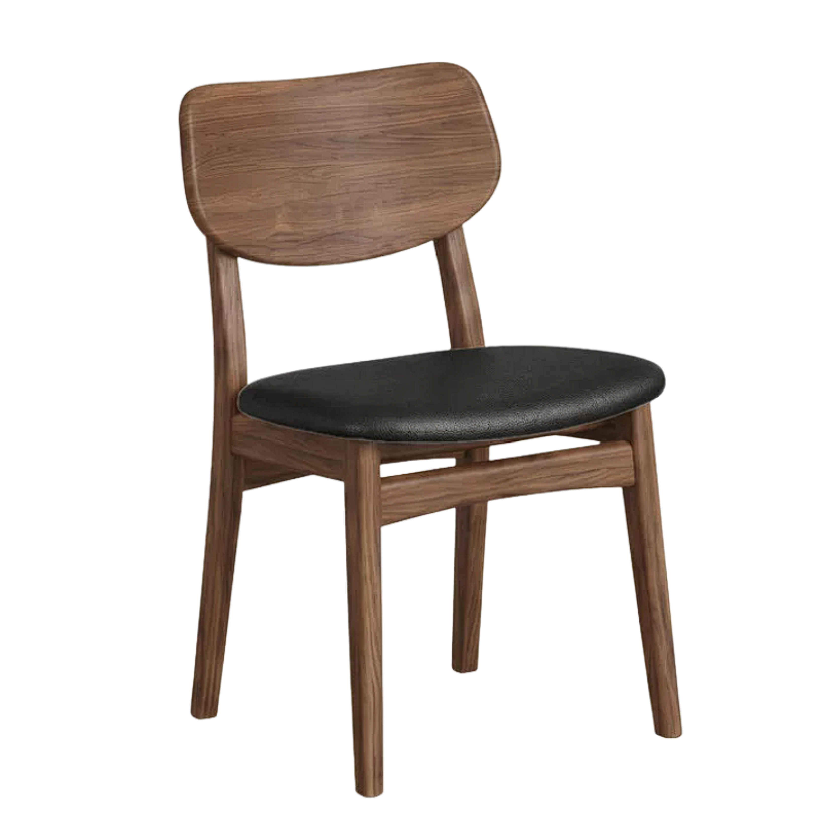 Set 4 pcs Black Walnut, White Ash, Oak, Sandalwood, Solid Rubberwood - Chair