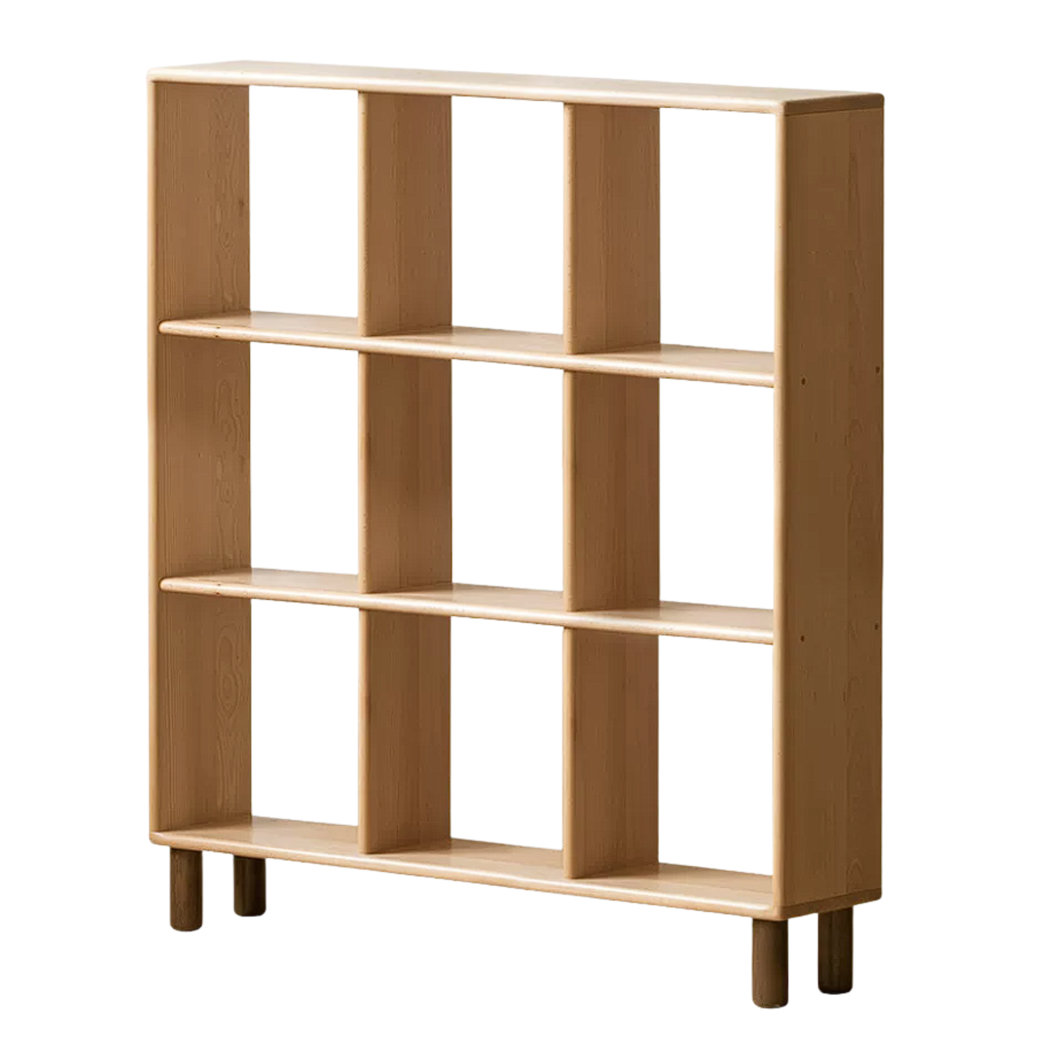 Beech, Rubberwood Solid Wood Multi-layer Kids Combination Bookcase