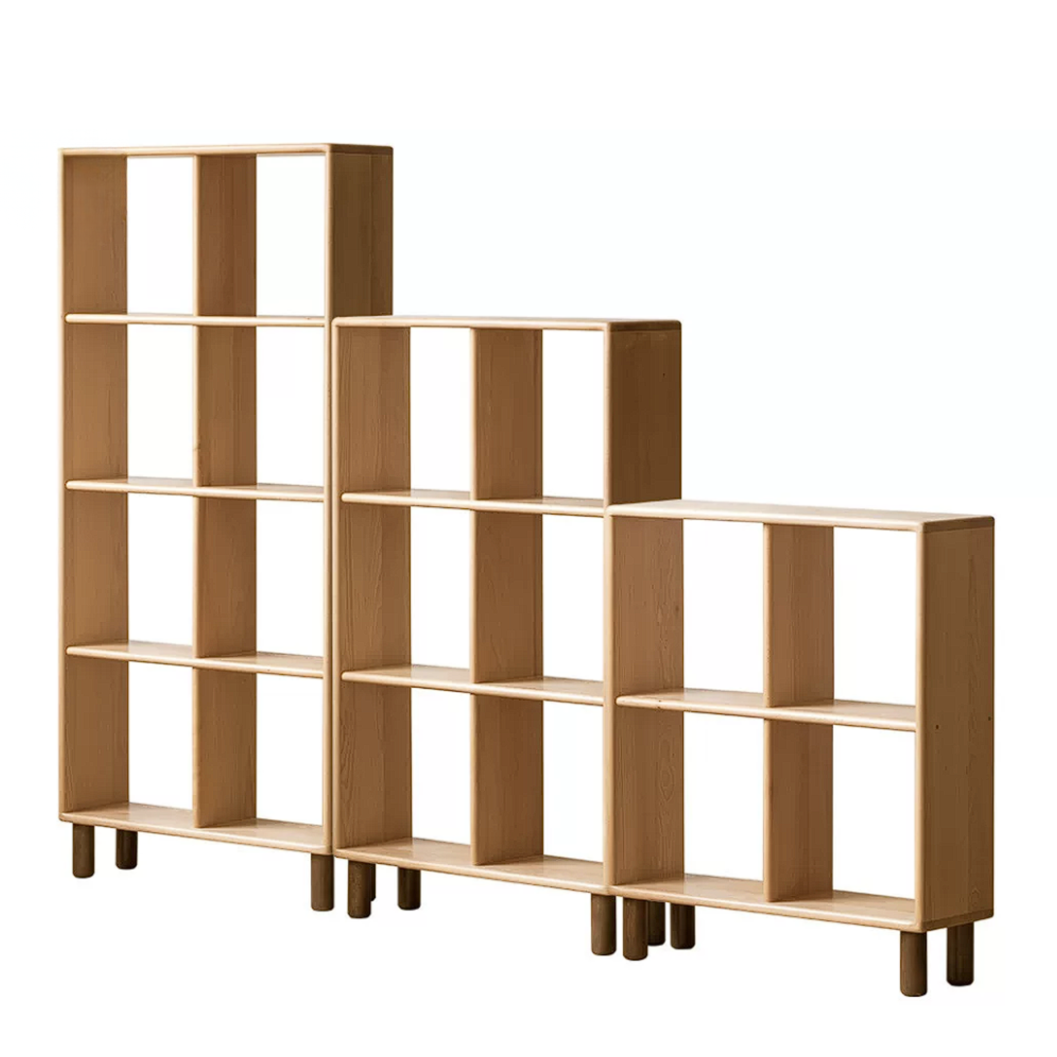 Beech, Rubberwood Solid Wood Multi-layer Kids Combination Bookcase