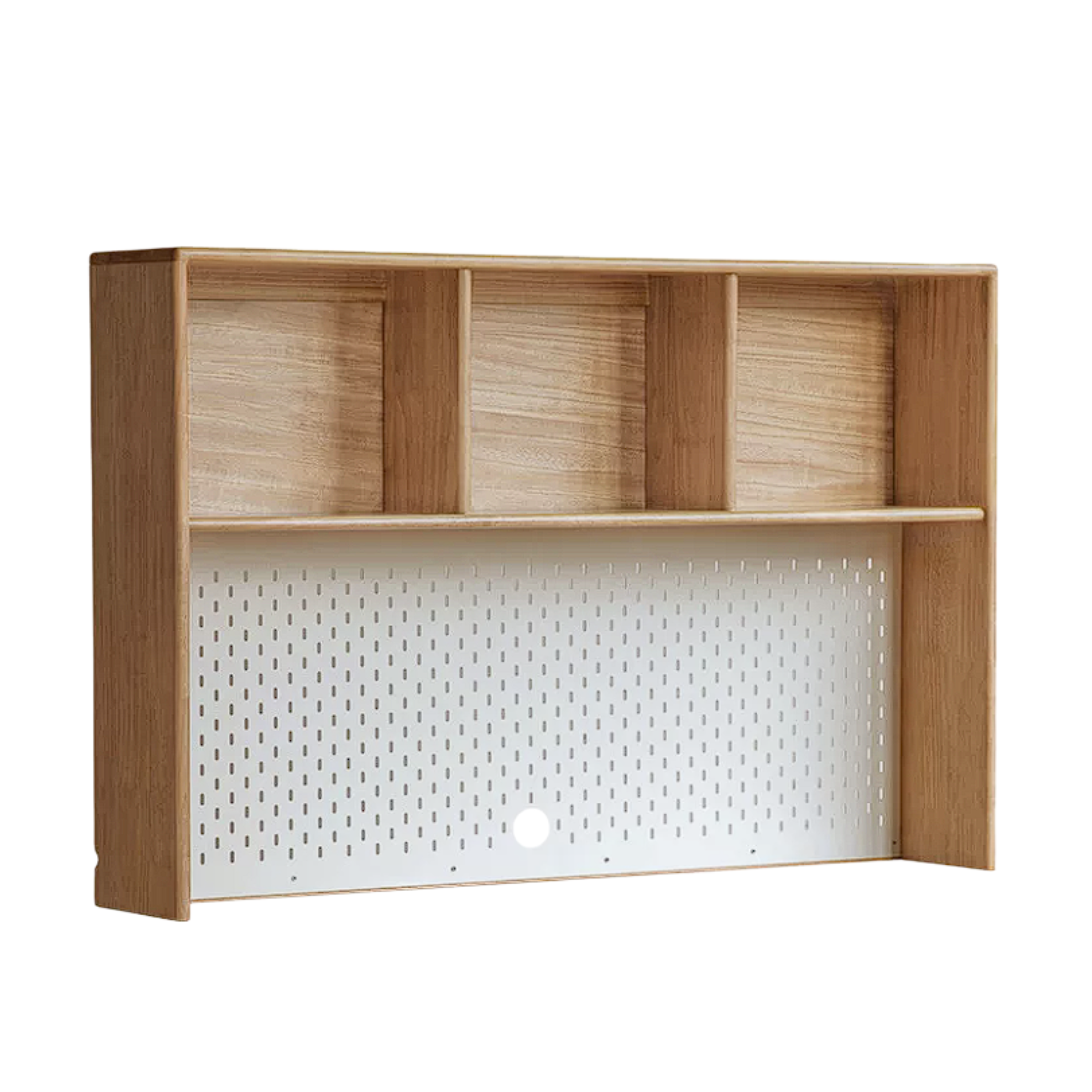 Beech, Oak, Rubberwood Solid Wood Study Desk with Shelf