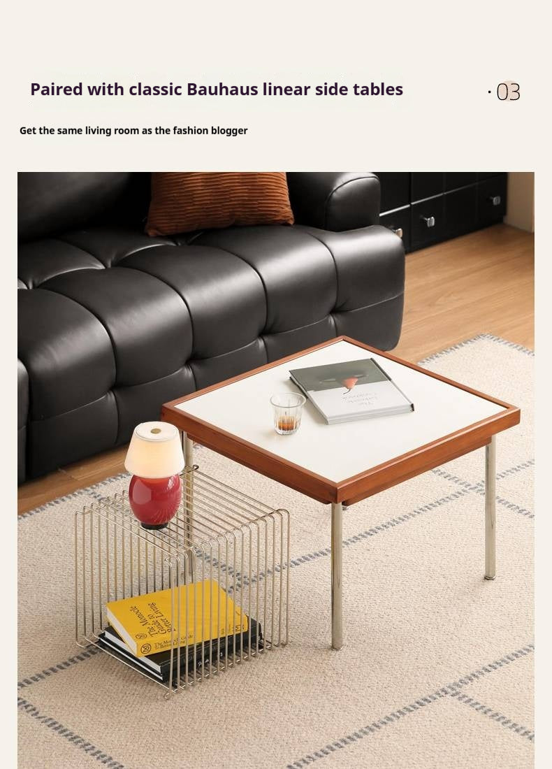 Poplar Solid Wood Ancient Square Coffee Table