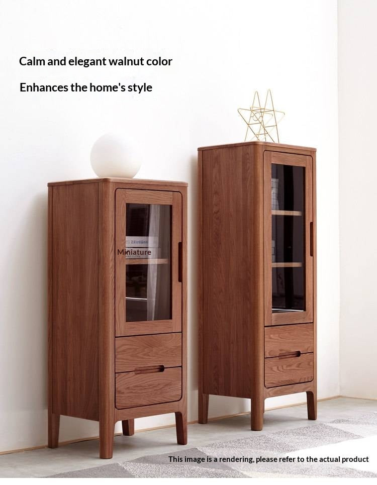 Oak Solid Wood Nordic Side Cabinet