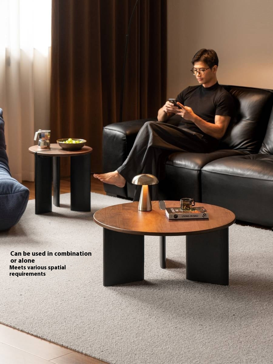 Black Walnut Solid Wood Italian Light Luxury Coffee Table