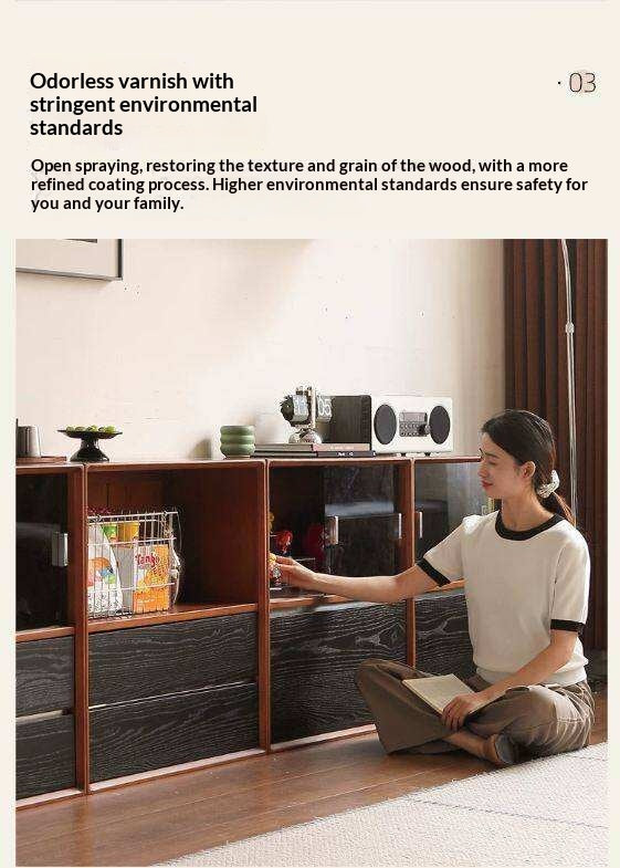 Poplar Solid Wood Ancient Style Bookcase.
