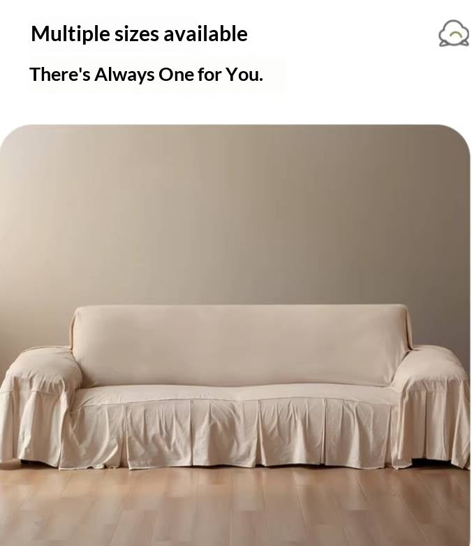 100% Cotton Sofa Cover, All-Season Washable Slipcover, Breathable Dustproof Sofa Protector