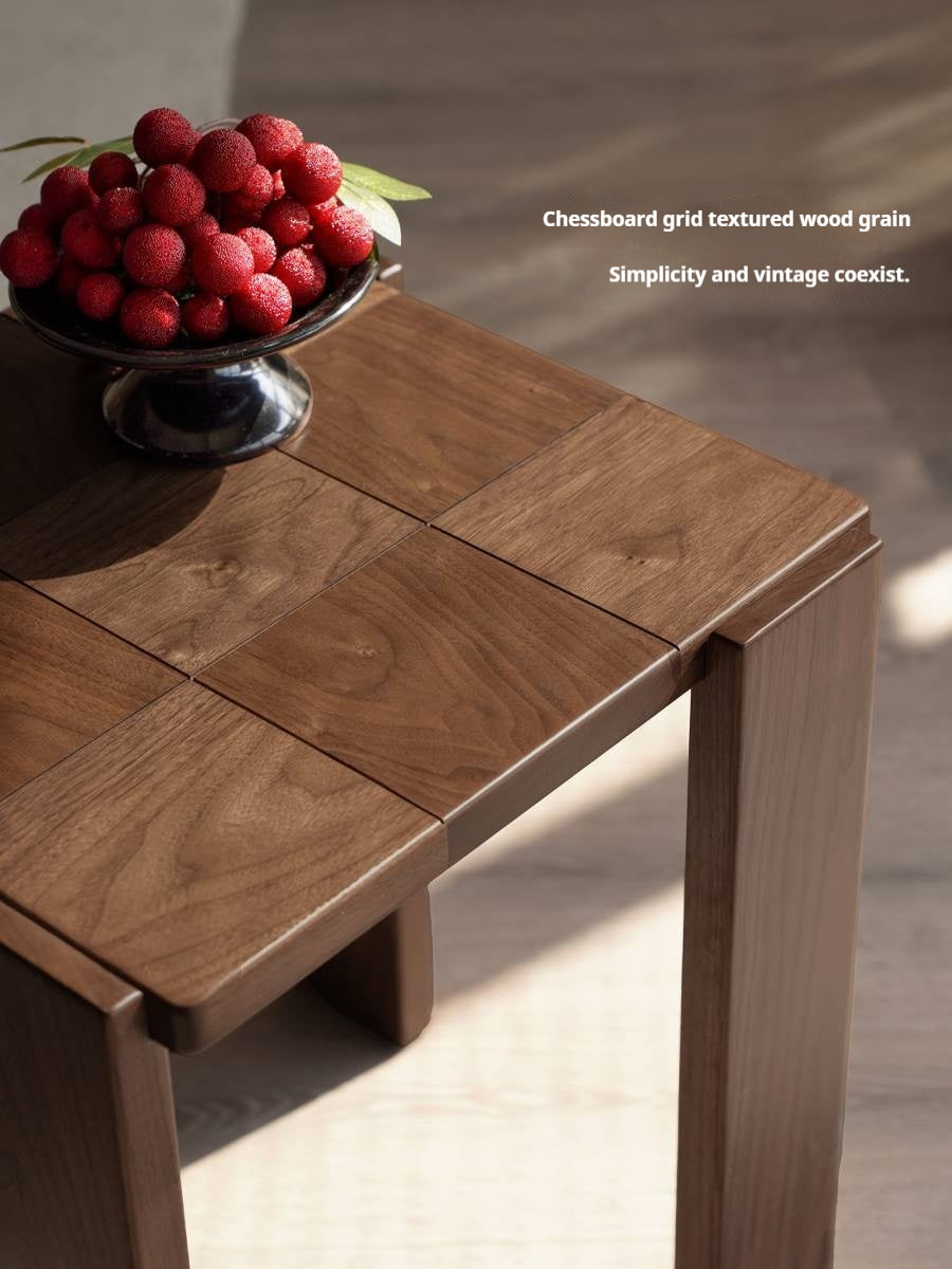 Black Walnut, Cherry Solid Wood Modern Square Side Table