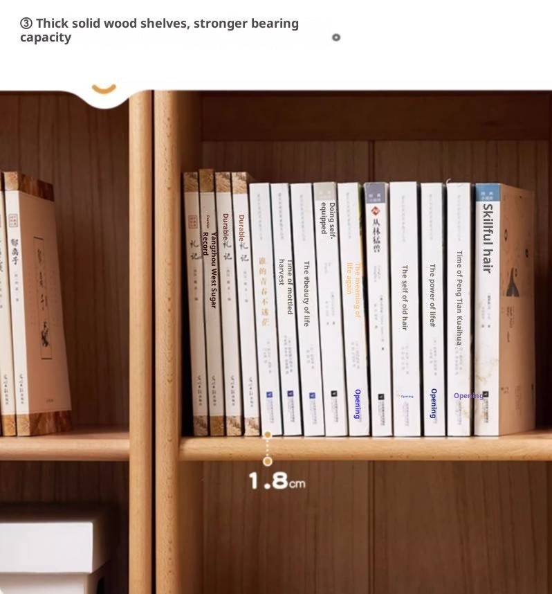 Beech Solid Wood Capacity Bookcase