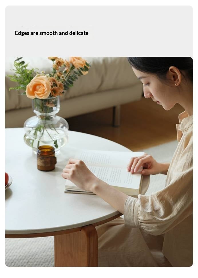 Cherry Solid Wood Slab Coffee Table