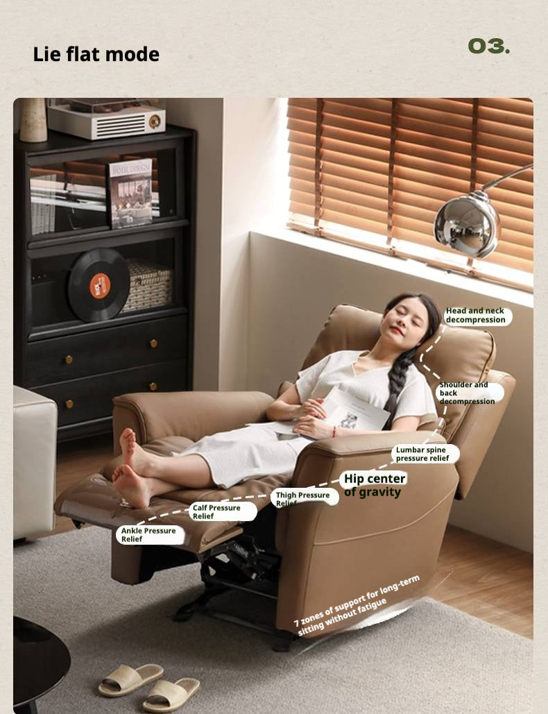 Leather Chair Electric Leisure Recliner.