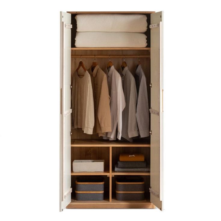 Oak Solid Wood Wardrobe Floor Combination Cabinet.