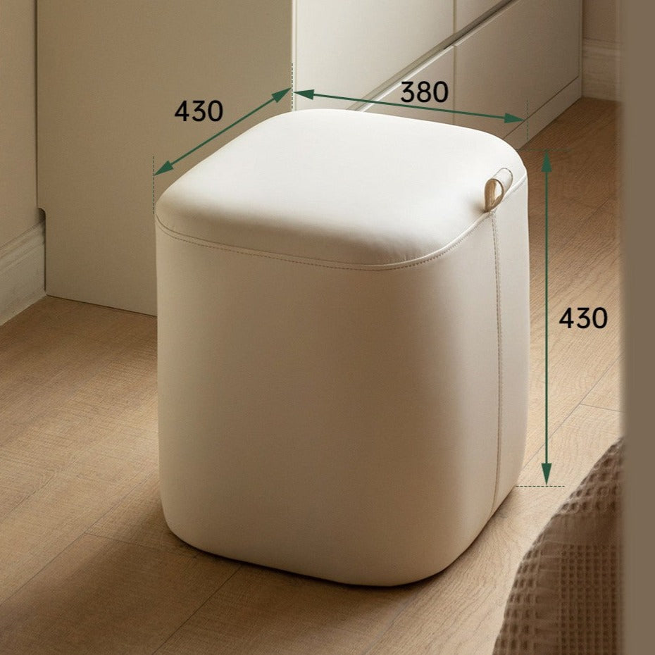Makeup Stool Organic Leather