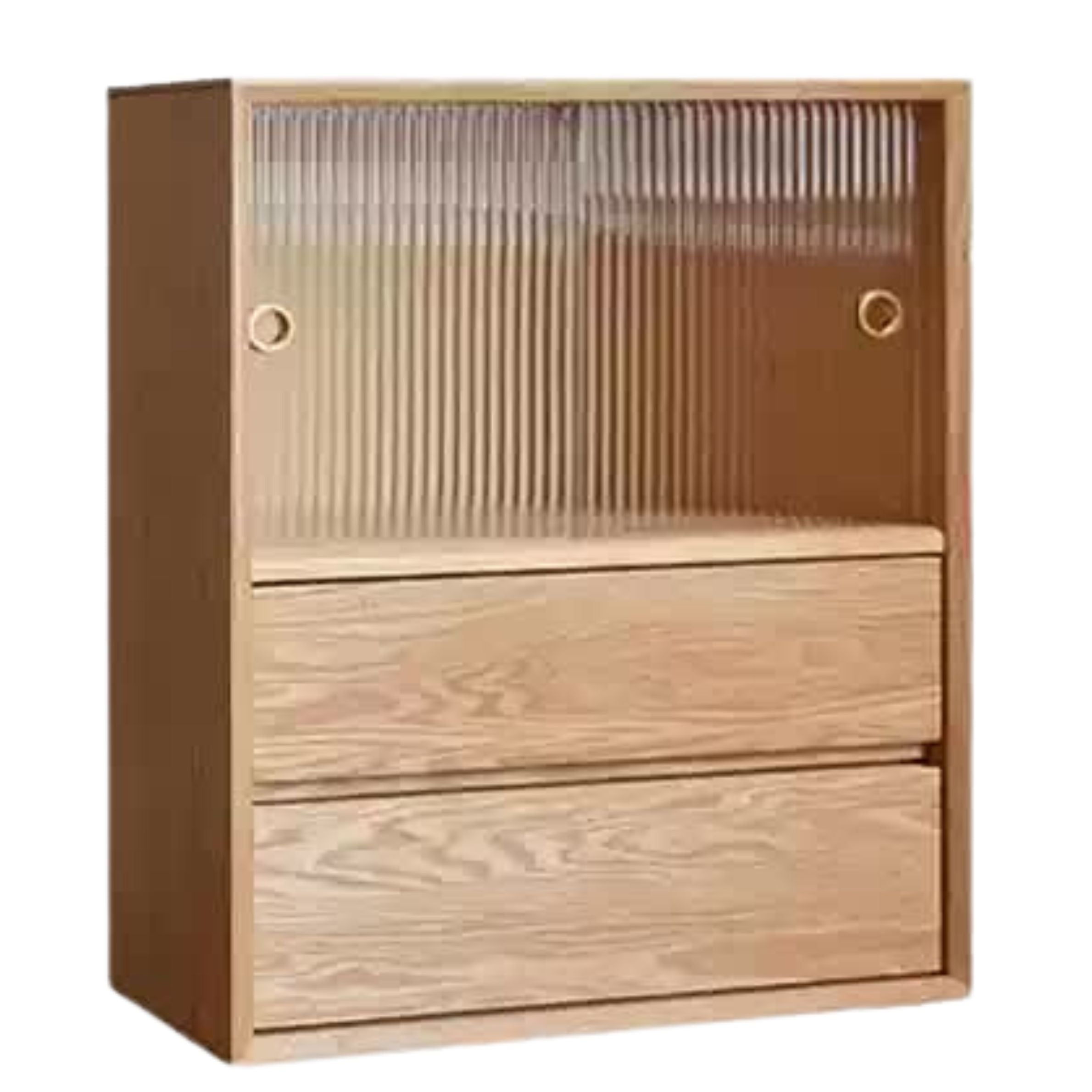 Oak Solid Wood Modern Creative Bookcase
