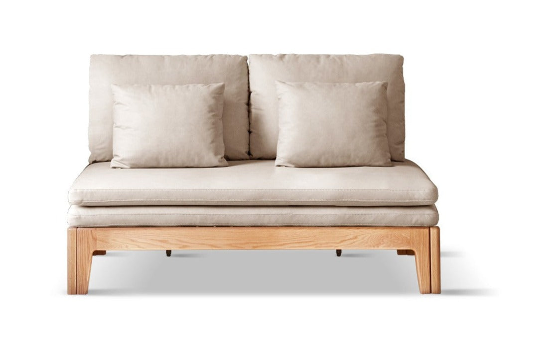Sofa bed oak solid wood+