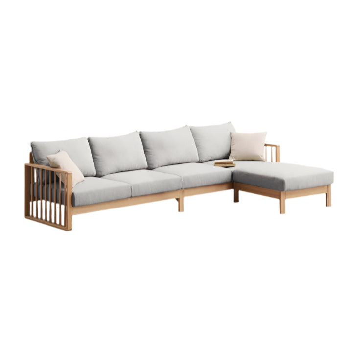 Ash Solid Wood Corner Modern Simple Sofa.