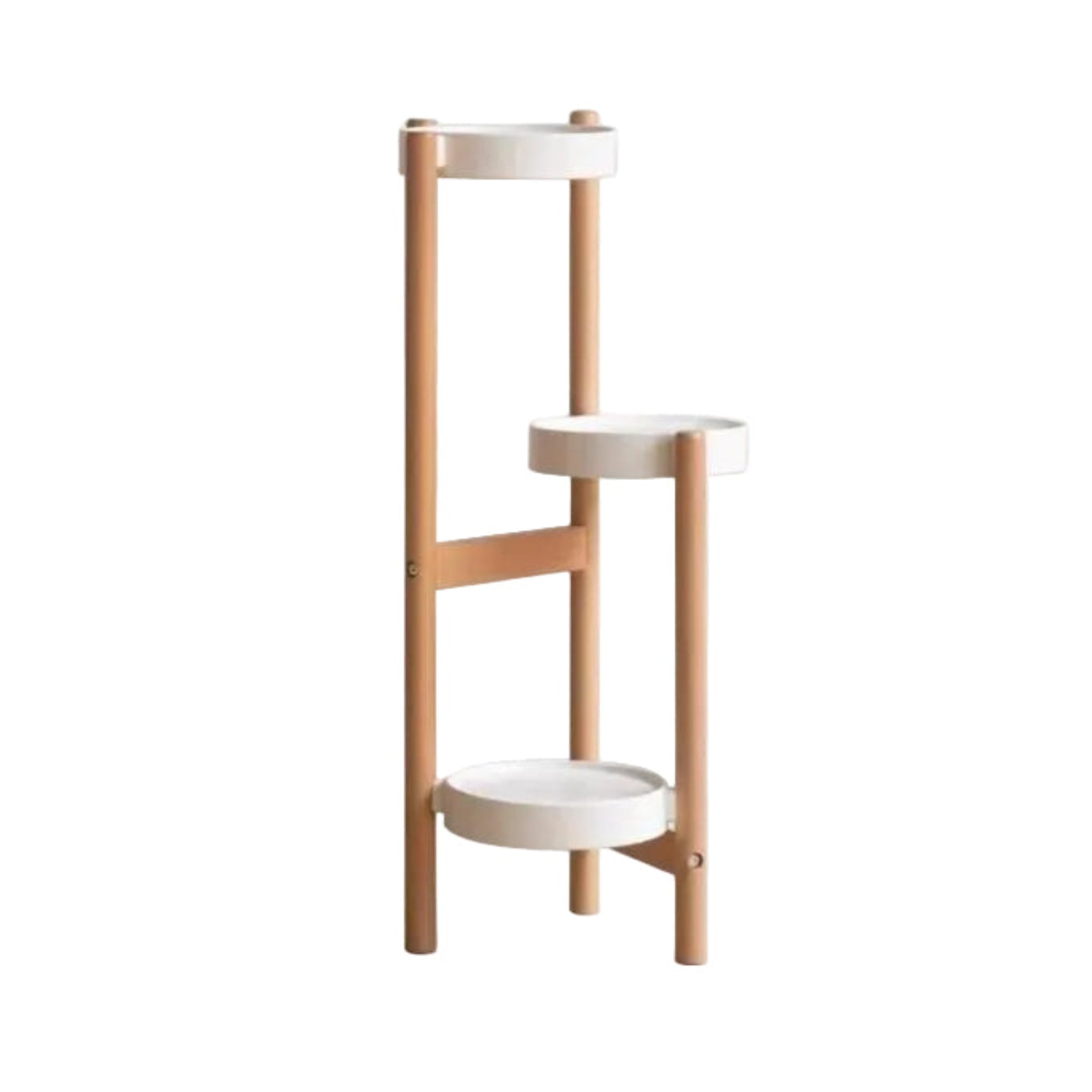 Beech Solid Wood Floor Simplified Multi layered Flower Rack