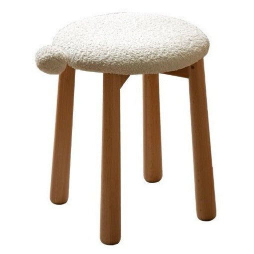 Bblack Walnut, Oak, Cherry, Beech, Sandalwood Solid Wood Makeup Stool