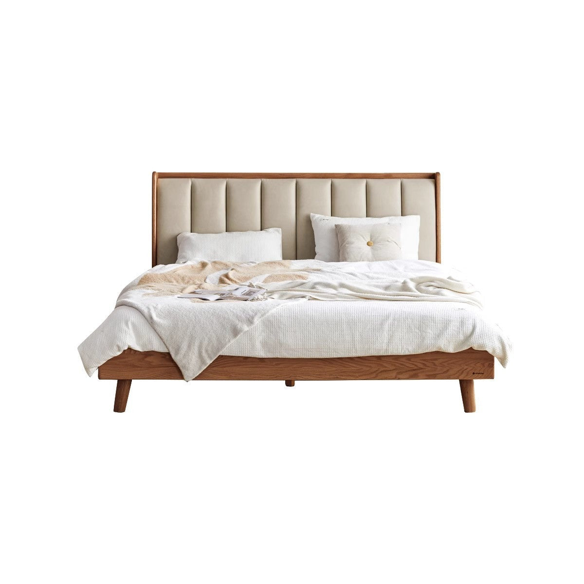 Oak, Ash Solid Wood Technology Cloth Harp Bed