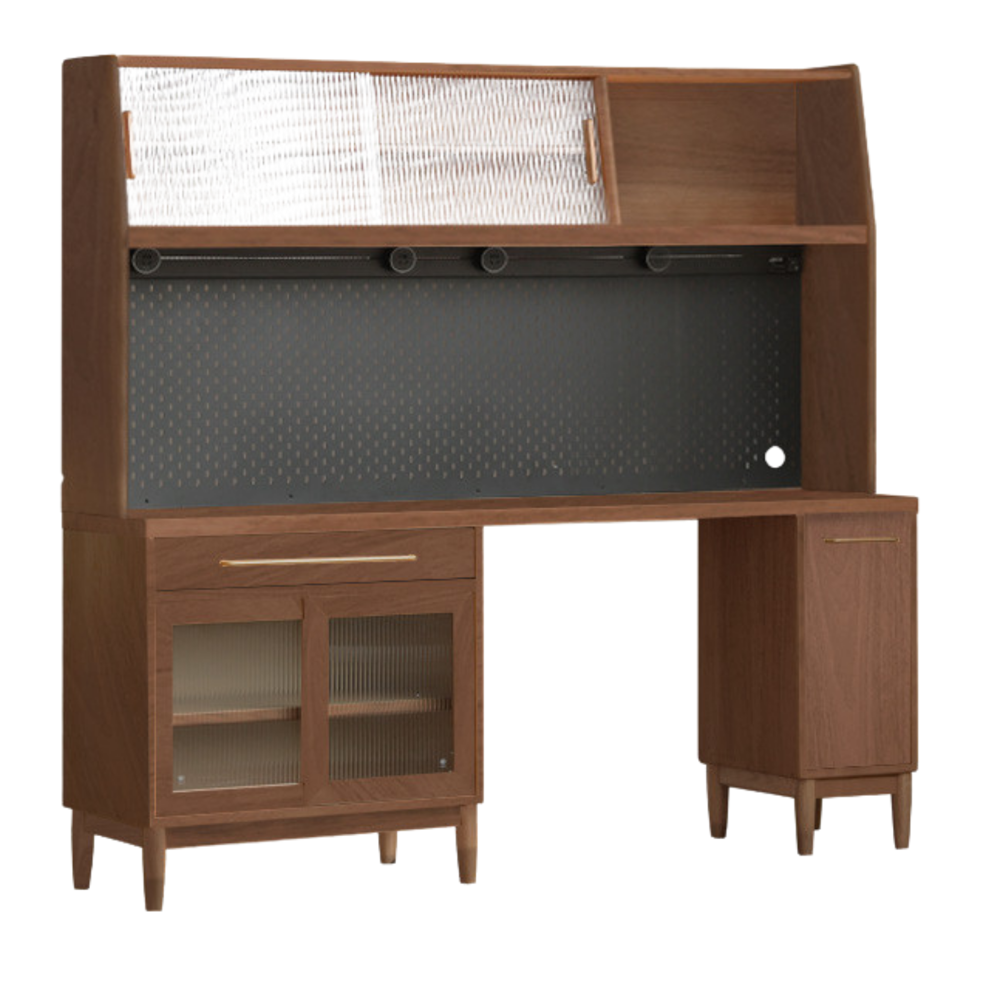 Cherry, Oak Solid Wood, Solid RubberWood Japanese Style Buffet Cabinet