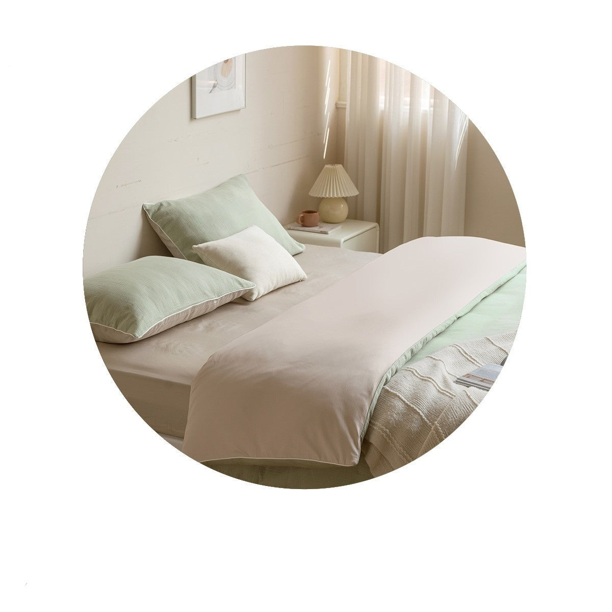 нет Pure Cotton Four Piece Set, Bed Sheet and Quilt Cover, High Quality Bedding Supplies