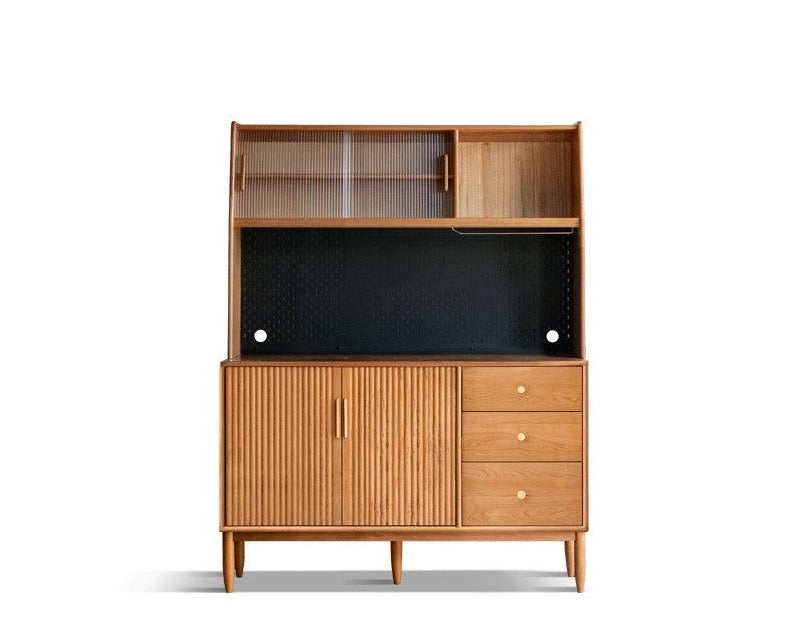 Cherry Solid Wood Sideboard High Cabinet Multi-Functional Buffet