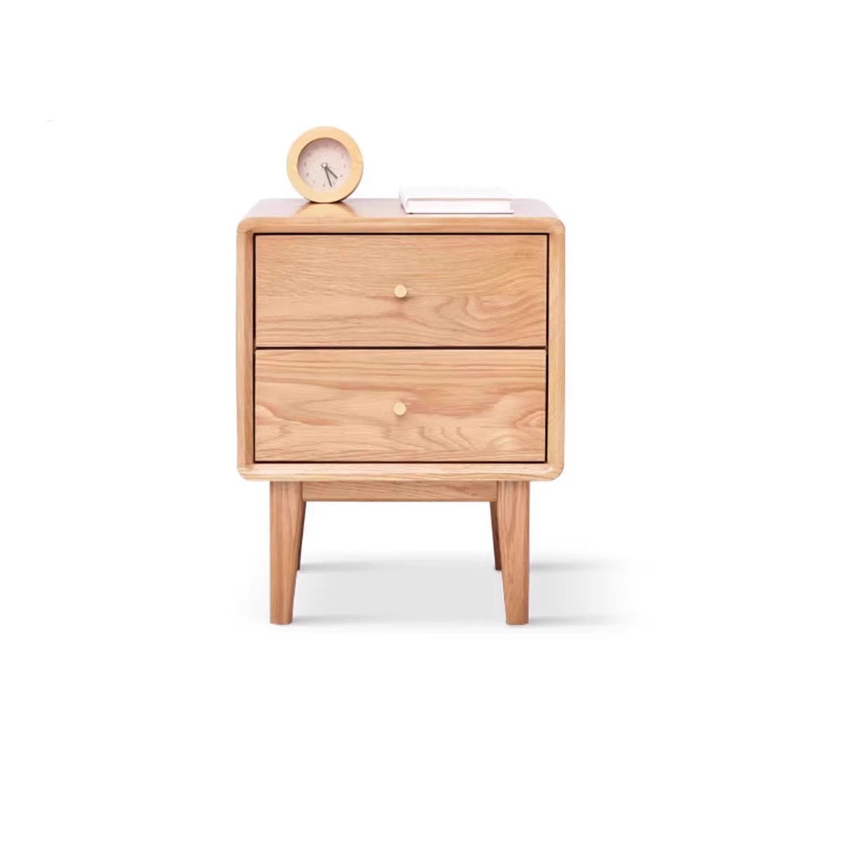 Ash, Oak Solid Wood, Solid RubberWood Nightstand)