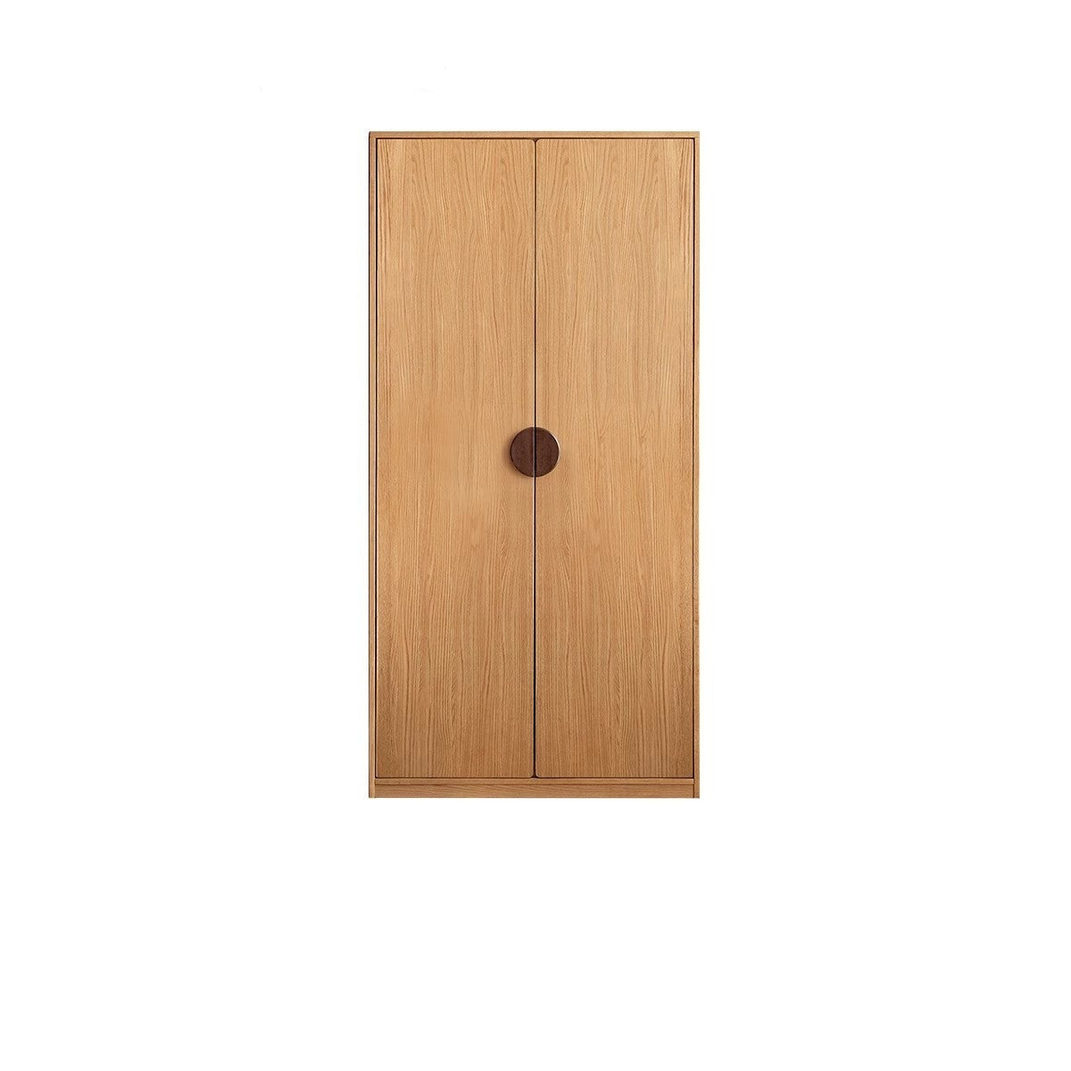Oak Solid Wood Children's Wardrobe, Bookcase Combination