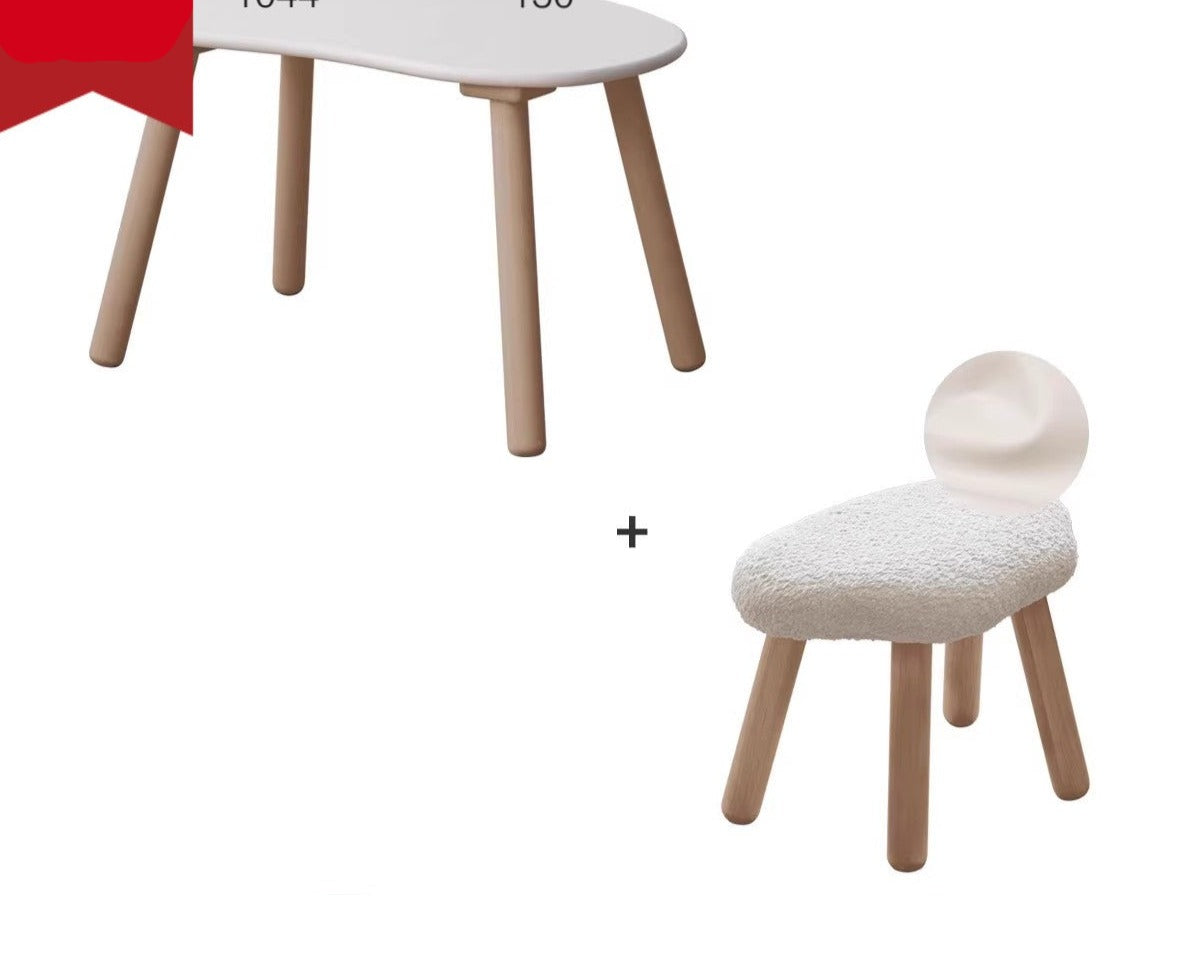 Birch Solid Wood Handmade Children's Study Peanut Table