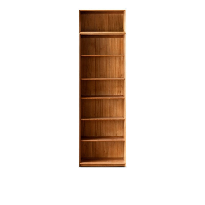 Cherry Wood Combination Bookcase Floor Shelf Glass Door Bookcase"