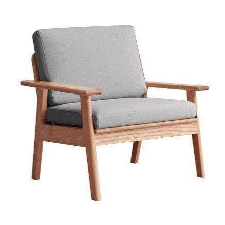Oak Solid Wood Japanese-style Fabric Sofa